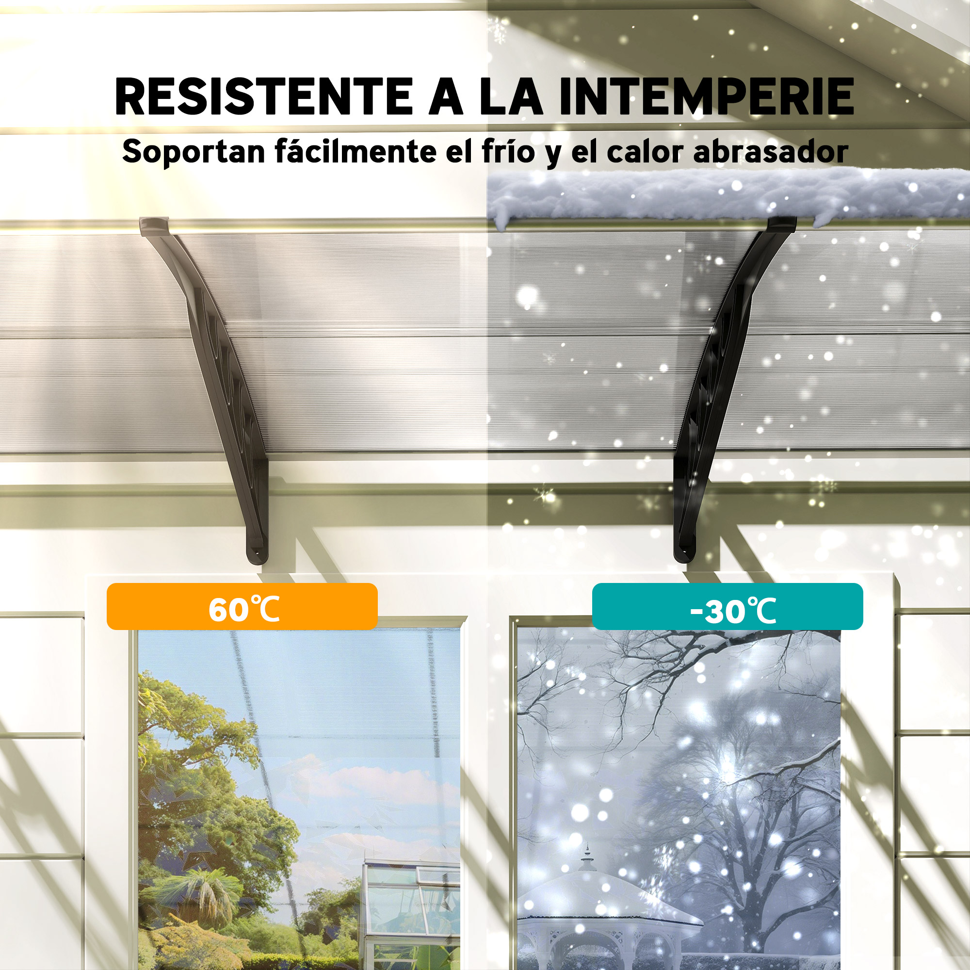 Marquesa Para Puertas Y Ventanas, Tejadillo De Policarbonato_voghion.com