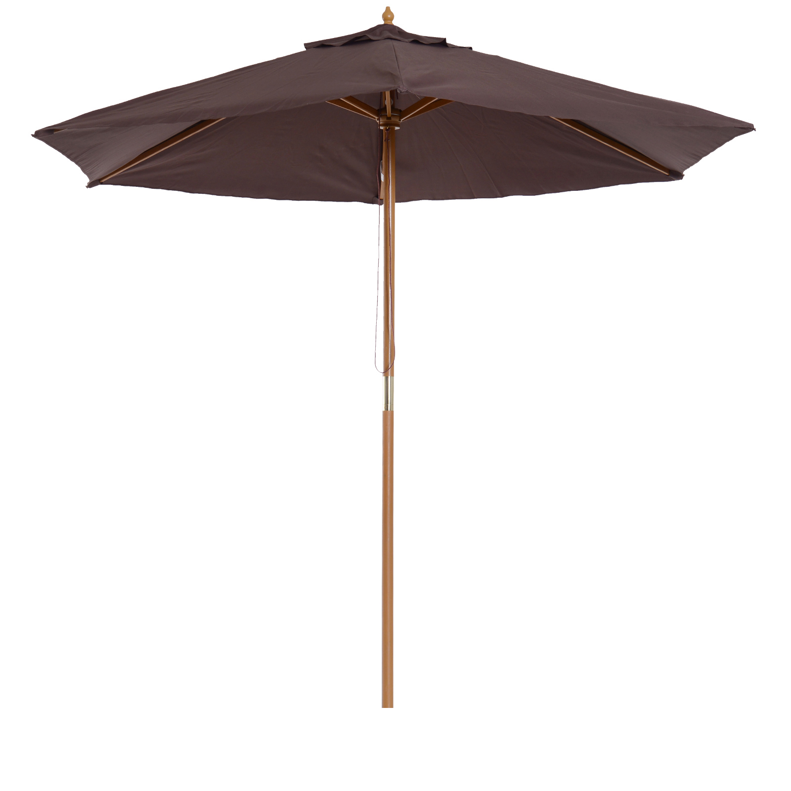 Sombrilla De Terraza Ø250x230 Cm Avec 6 Varillas Sistema De Cuerda Para Outdoor Balcón Patio Café_voghion.com