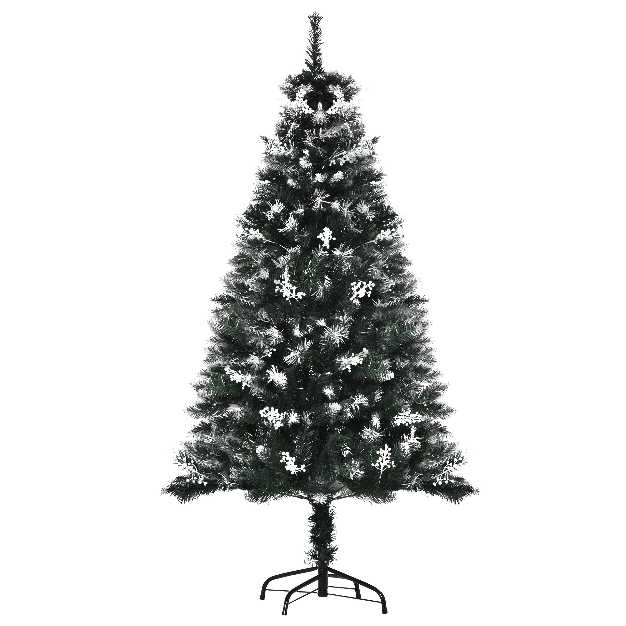 Albero di natale artificiale con base in acciaio e decorazioni_voghion.com