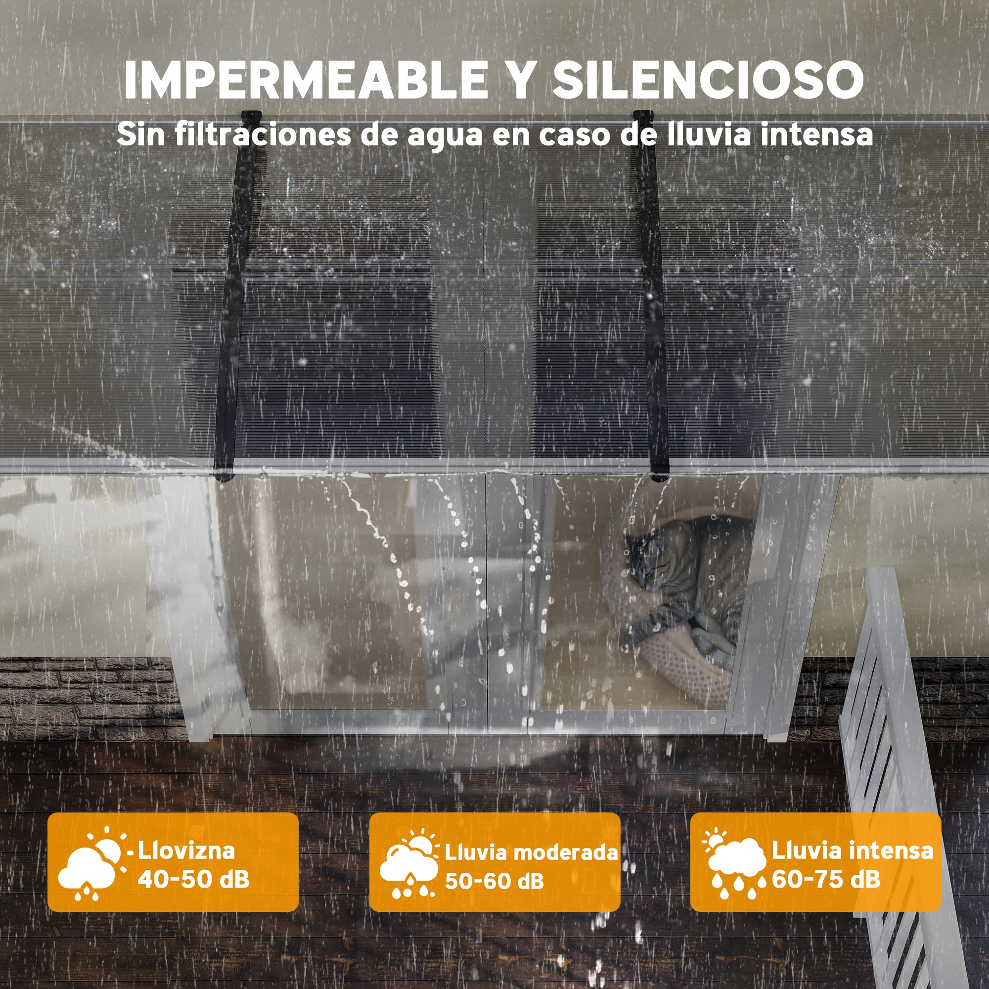 Marquesa Para Puertas Y Ventanas, Tejadillo De Policarbonato_voghion.com
