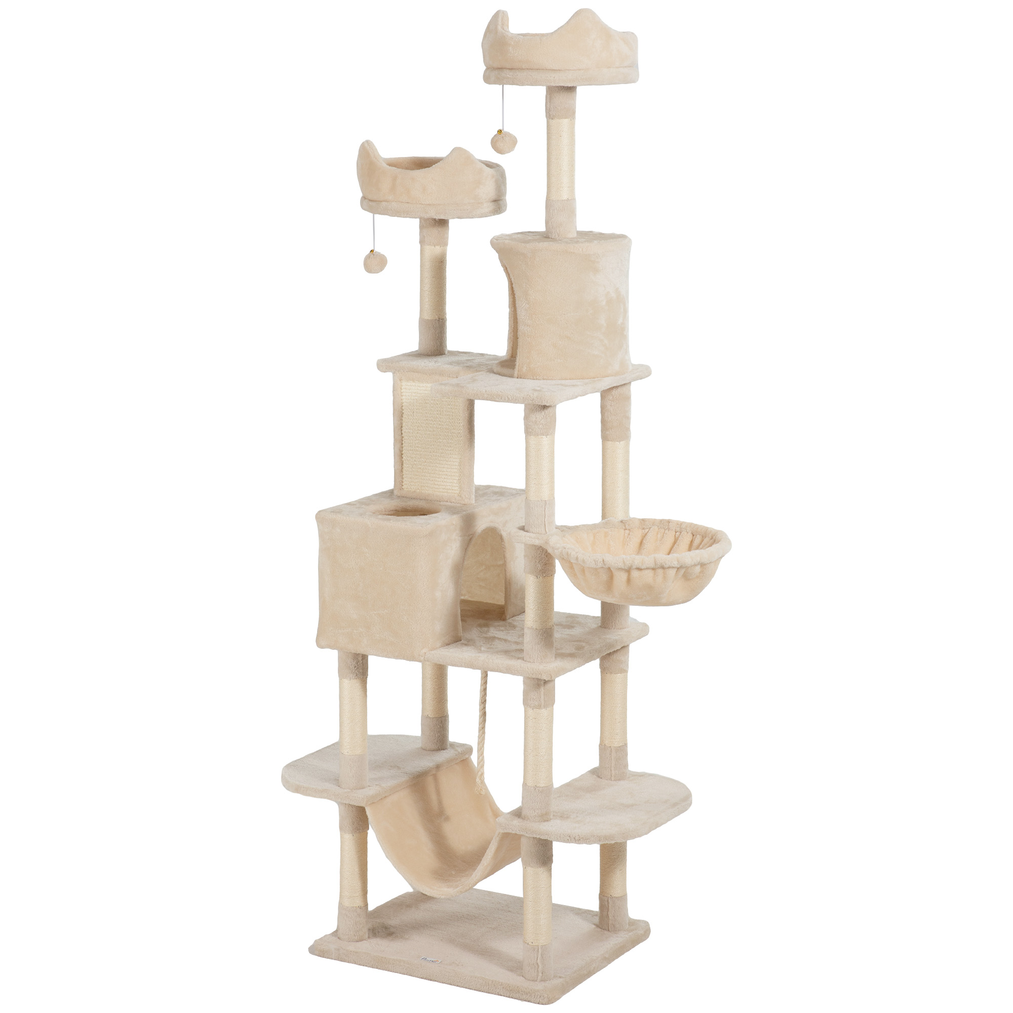 Arbre À Chat De Grande Hauteur Avec Multiples Plateformes Et Hamacs_voghion.com