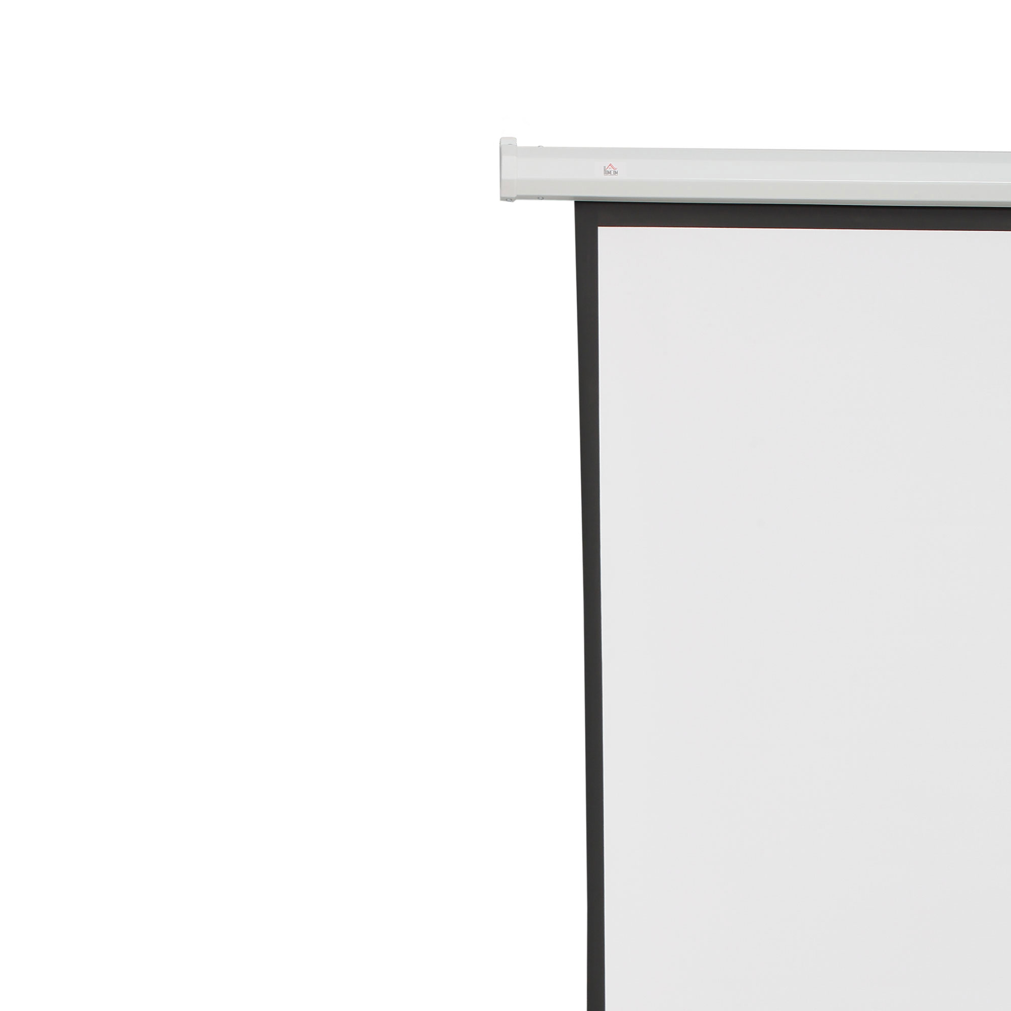 Motorisierte Projektionsleinwand, 84 Zoll (171 x 130 cm), 4:3-Format, verstellbar mit Fernbedienung, kompakte motorisierte Projektionsleinwand zur Wand- oder Deckenmontage, weiß_voghion.com