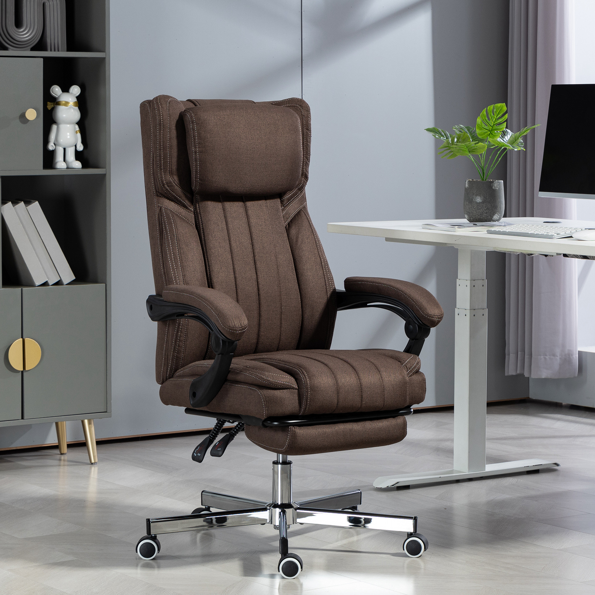 Ergonomic Massage Office Chair With Adjustable Height And Remote_voghion.com