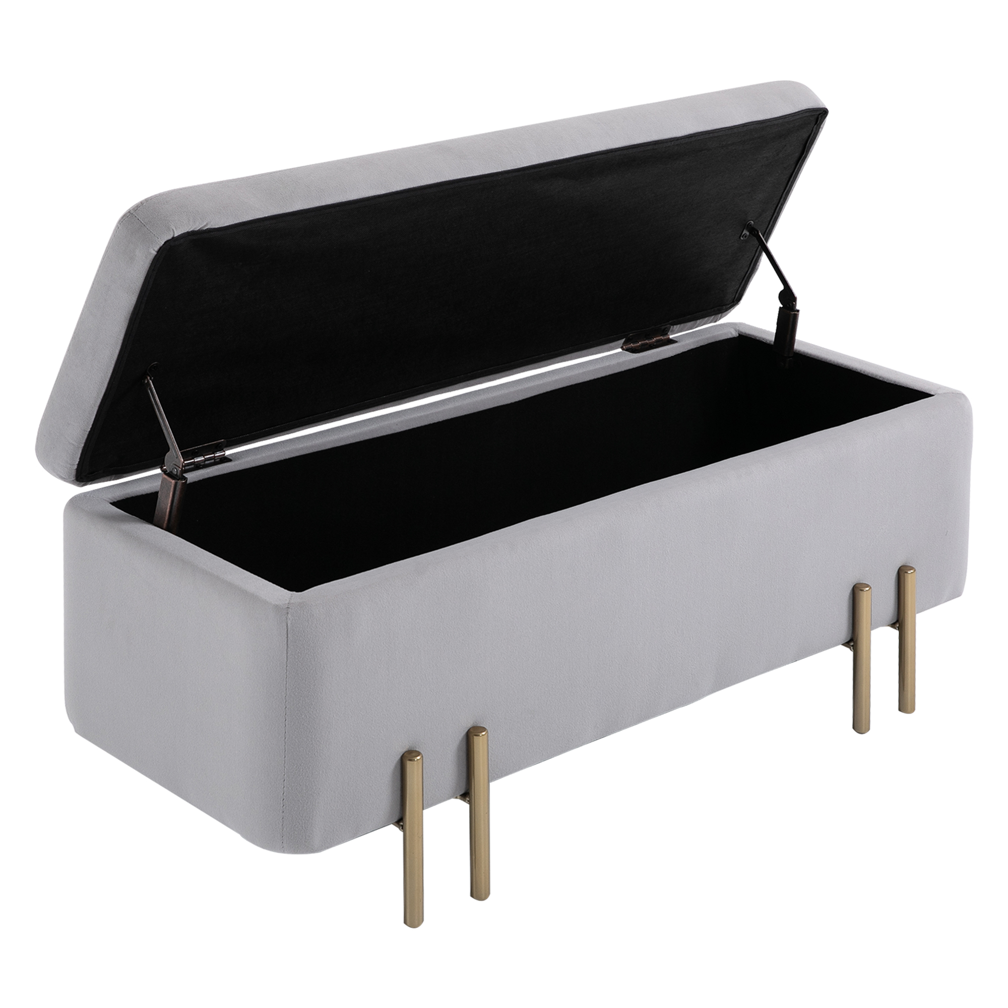 Banc de rangement Irovami gris vue générale