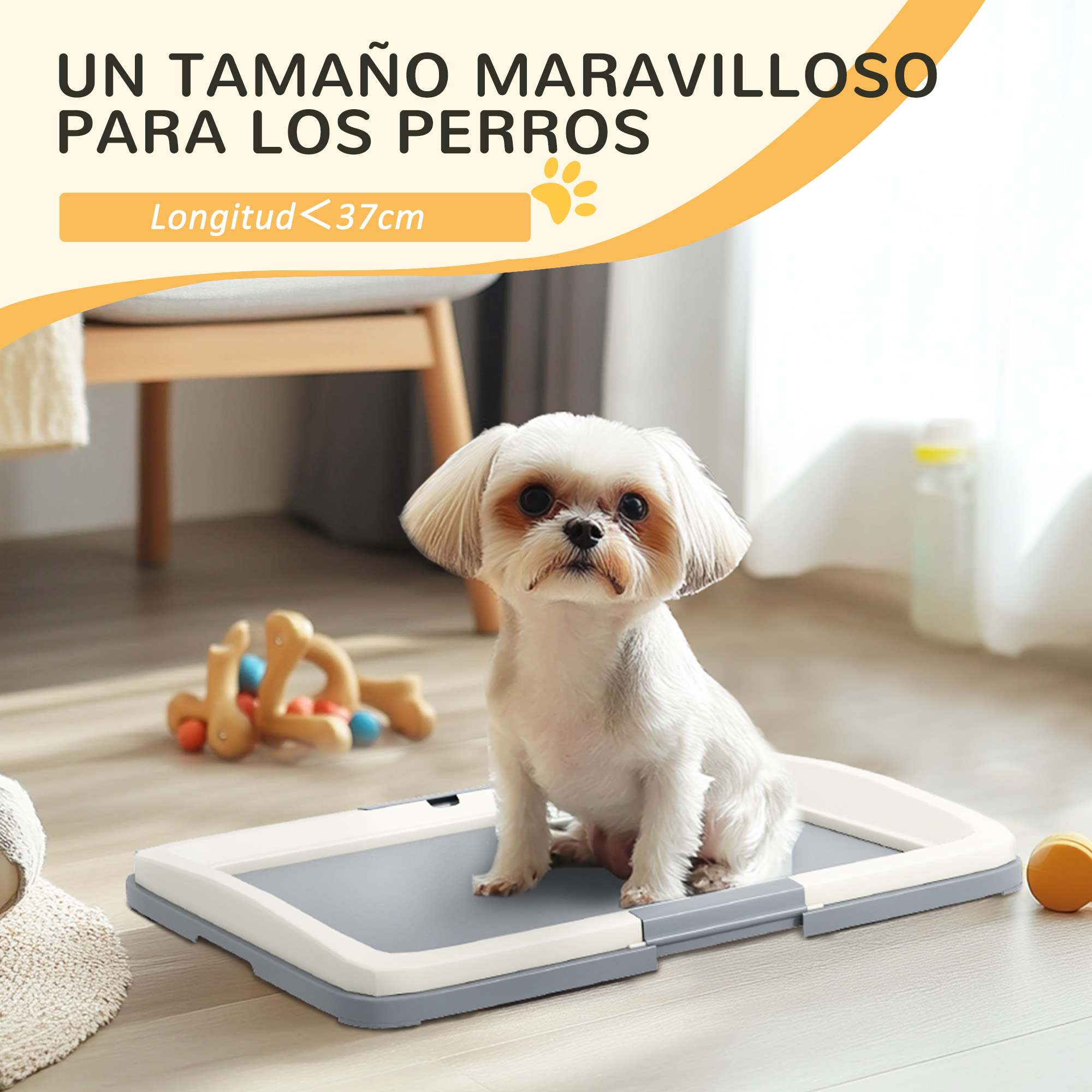Toilettes pour chiens et chiots avec bac d'entraînement gris_voghion.com
