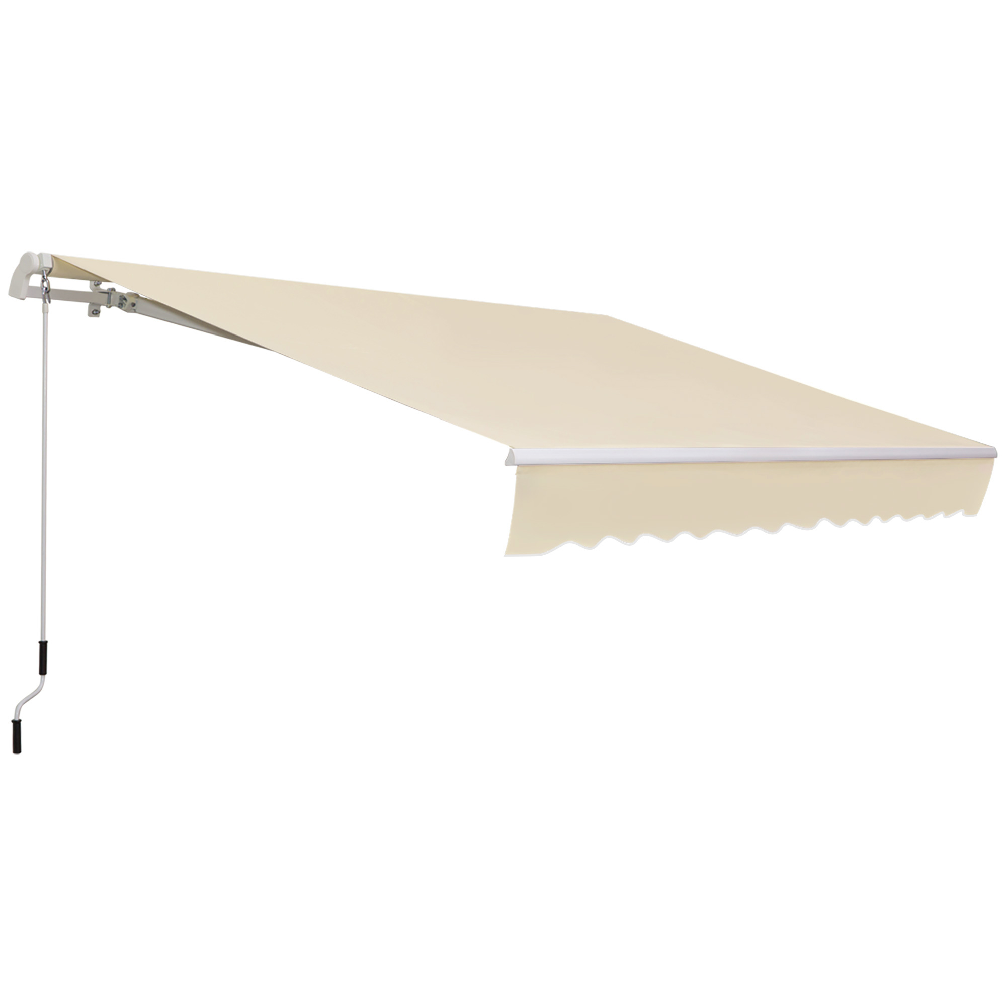 Store extérieur Irovami 360x250cm crème vue générale
