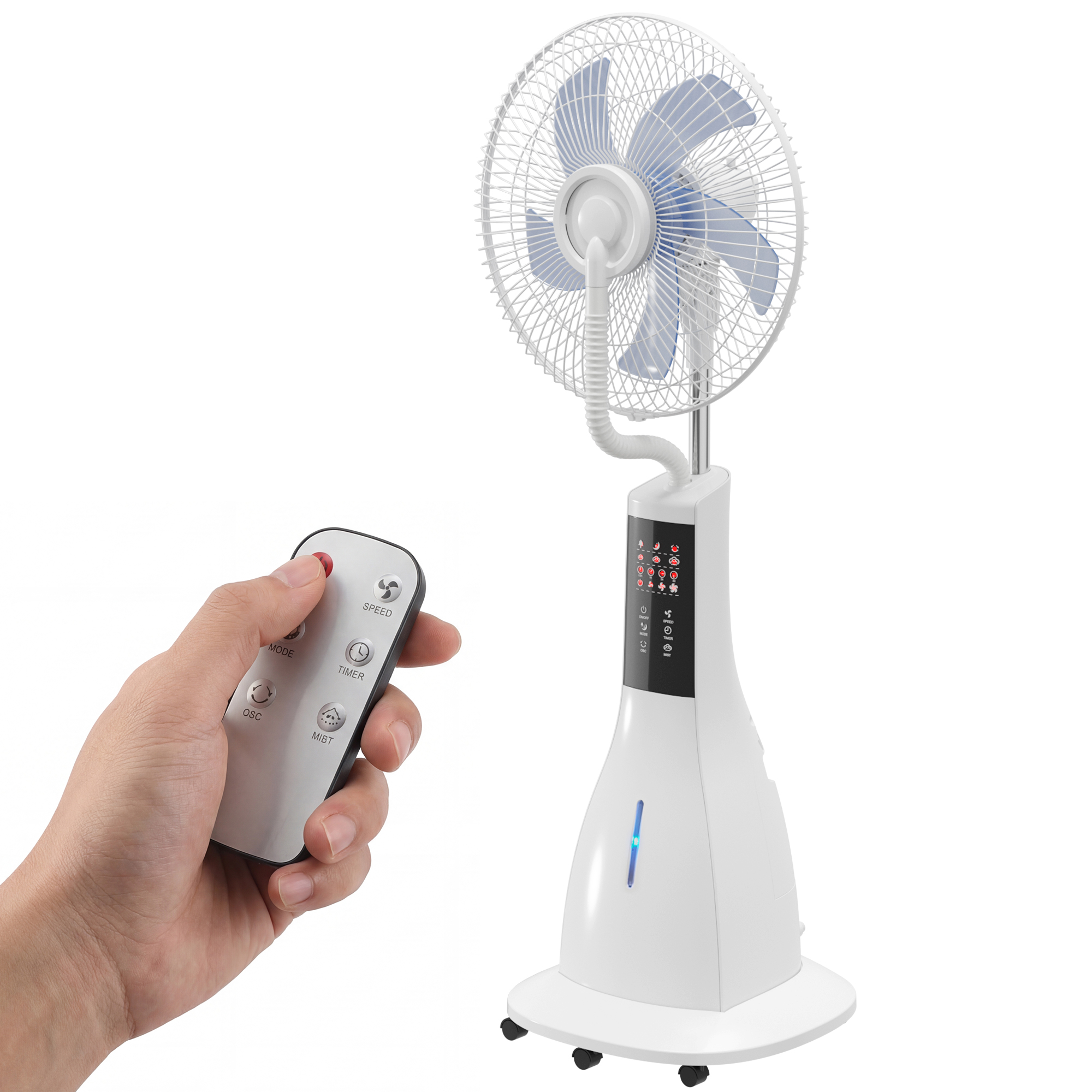 Rafraîchisseur d'air évaporatif blanc vue générale