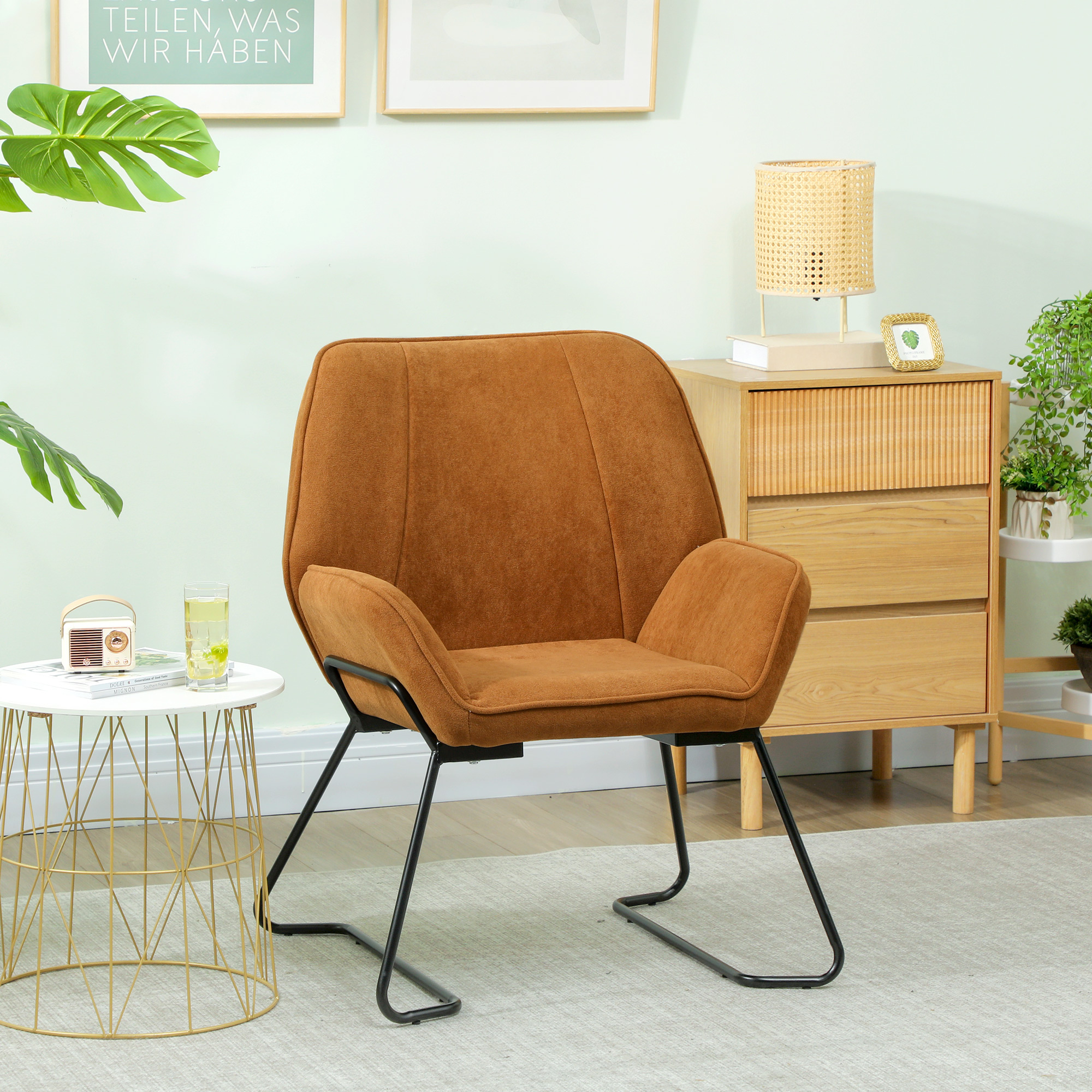 Fauteuil marron design