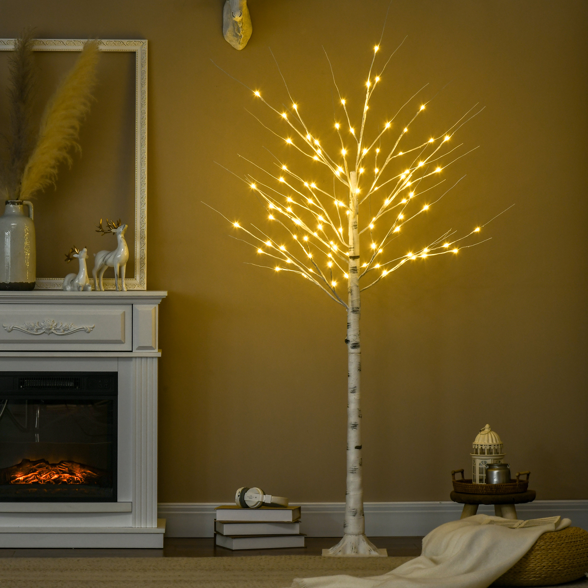 Décoration lumineuse bouleau