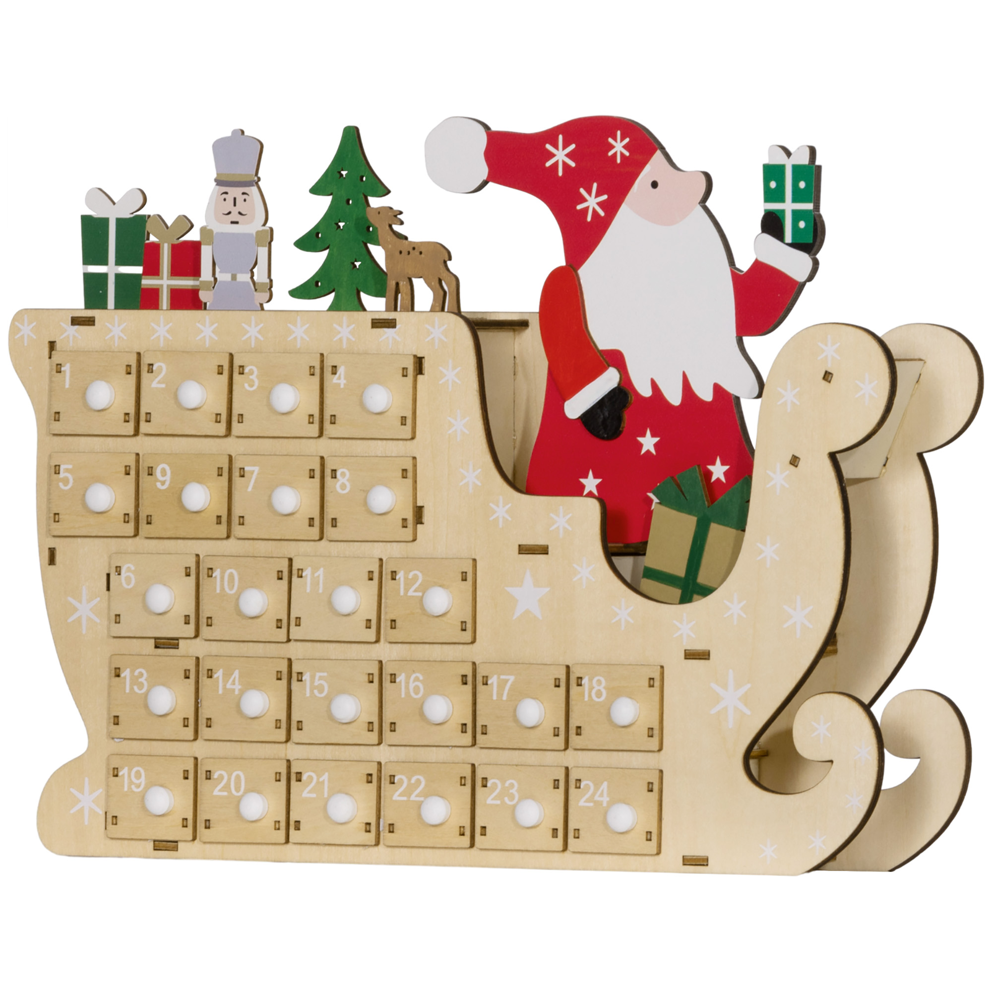 Calendrier de l'Avent bois