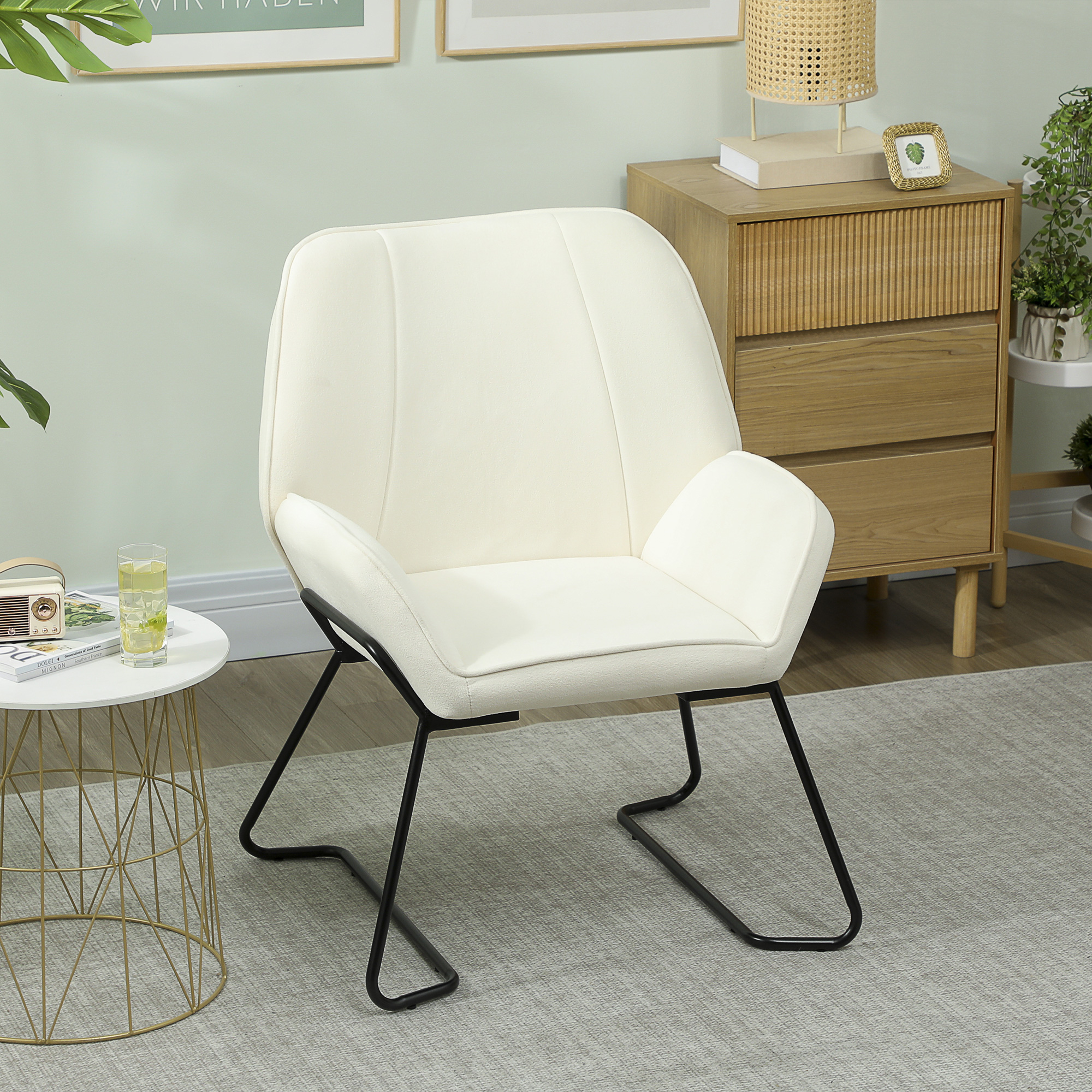 Fauteuil crème design
