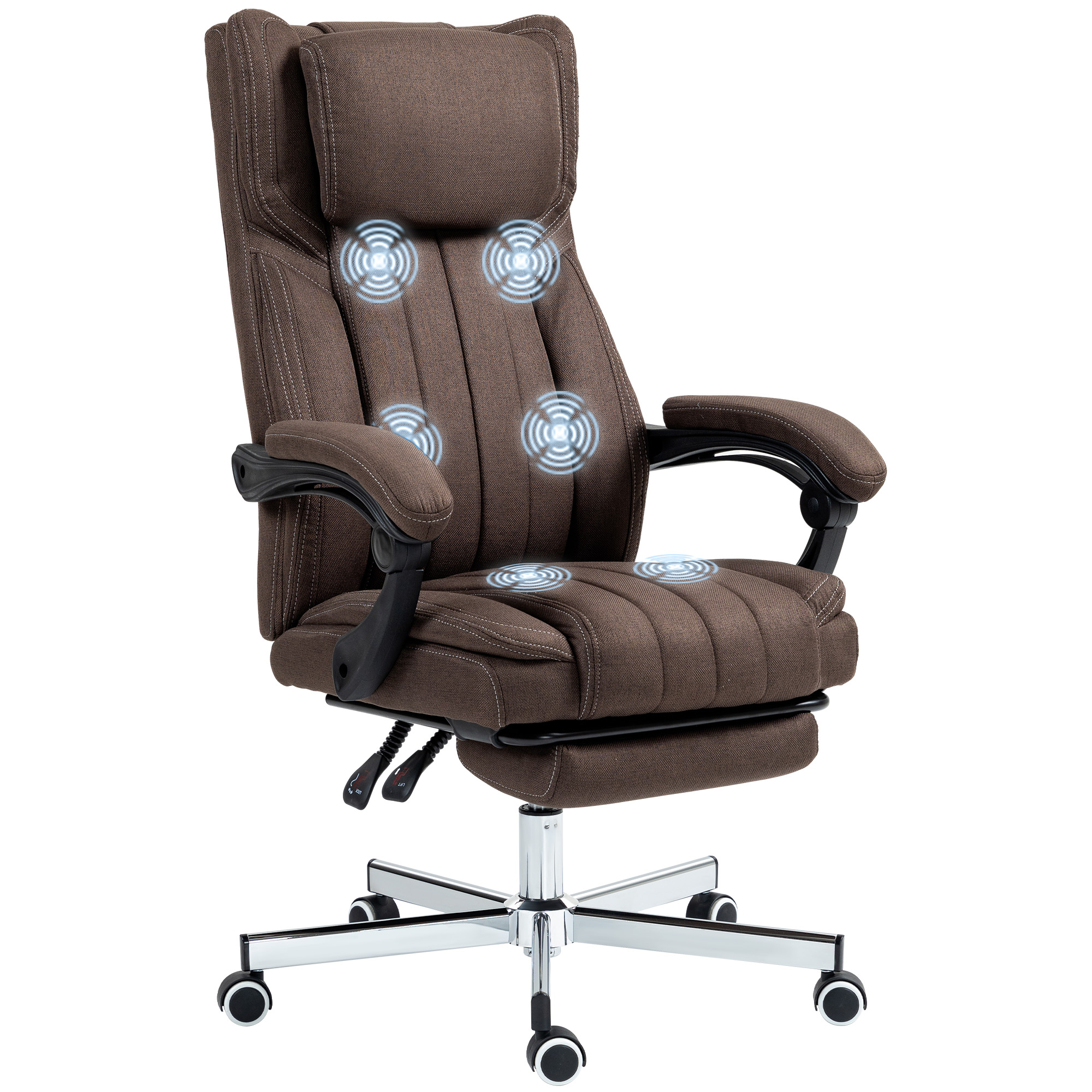Ergonomic Massage Office Chair With Adjustable Height And Remote_voghion.com