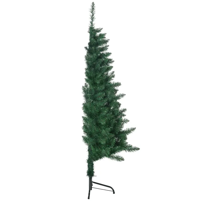5' Artificial Half Christmas Trees with Auto Open, Steel Base, for Indoor Xmas Décor