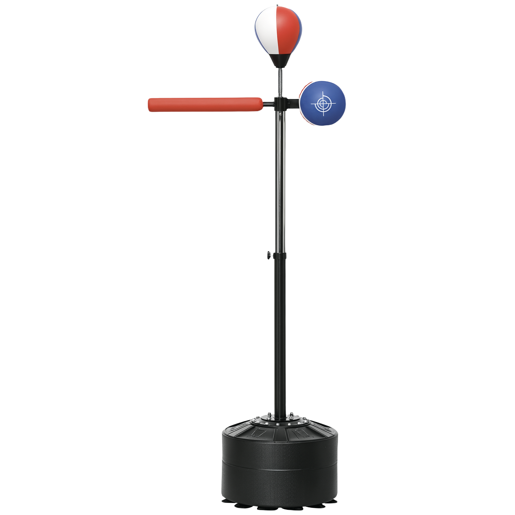 Free Standing Boxing Bag with Stand, Punching Speed Bag Reaction Bar Challenge with Suction Cups, 64-81in Adjustable Height for Teenagers and Adults, Multi