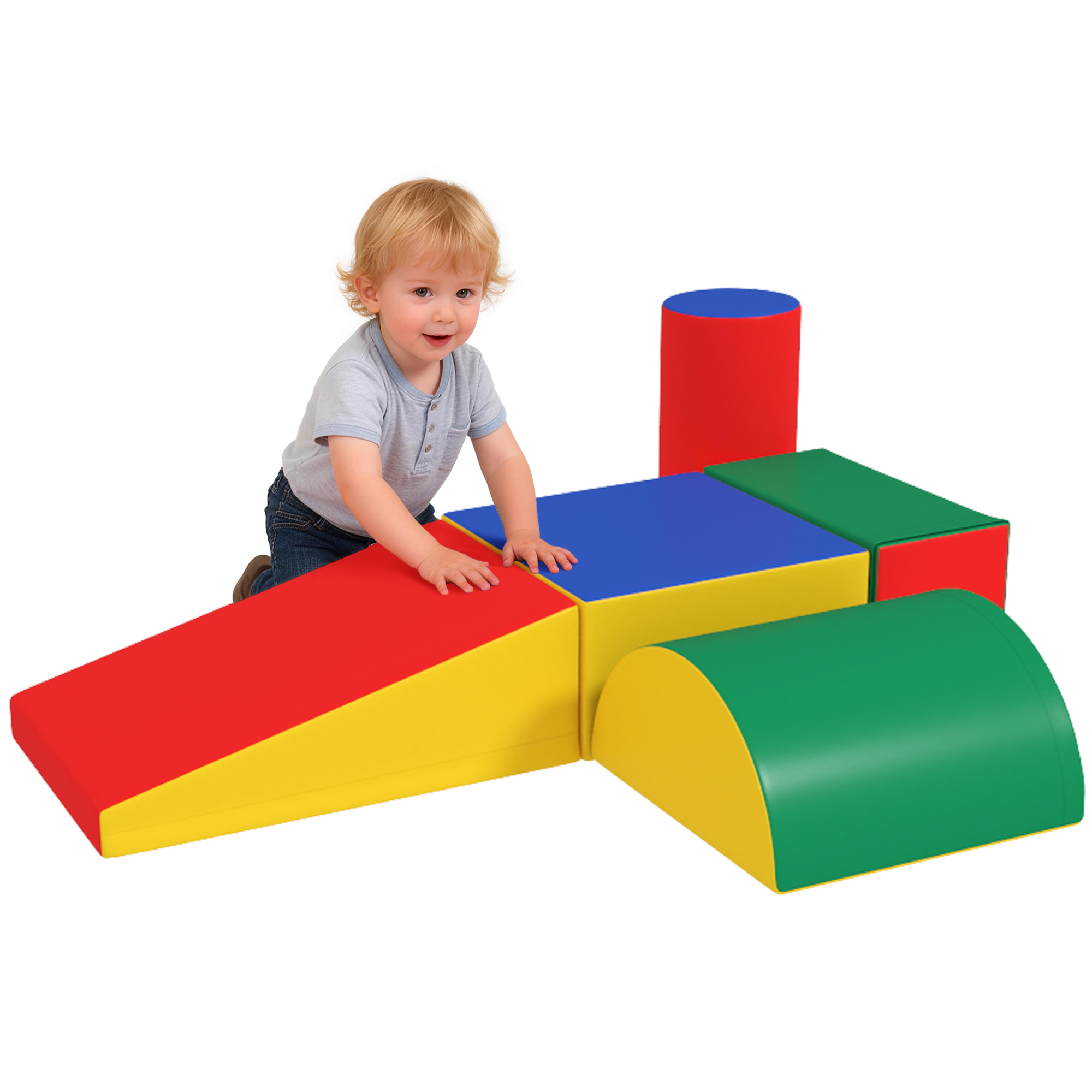 5 Piece Climb and Crawl Activity Play Set, Assorted