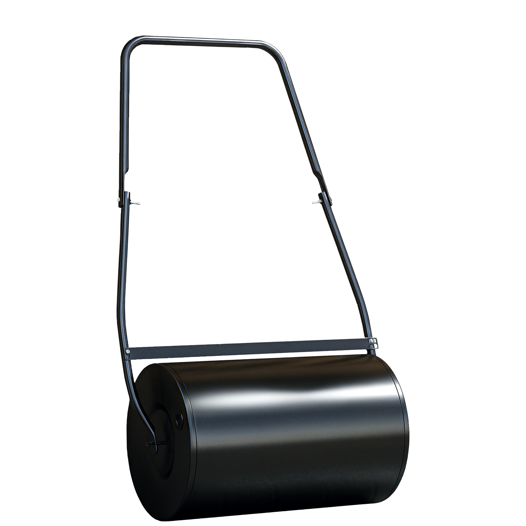 38L Heavy Duty Push/Tow Behind Lawn Roller, U-handle Garden Roller Filled with Water or Sand