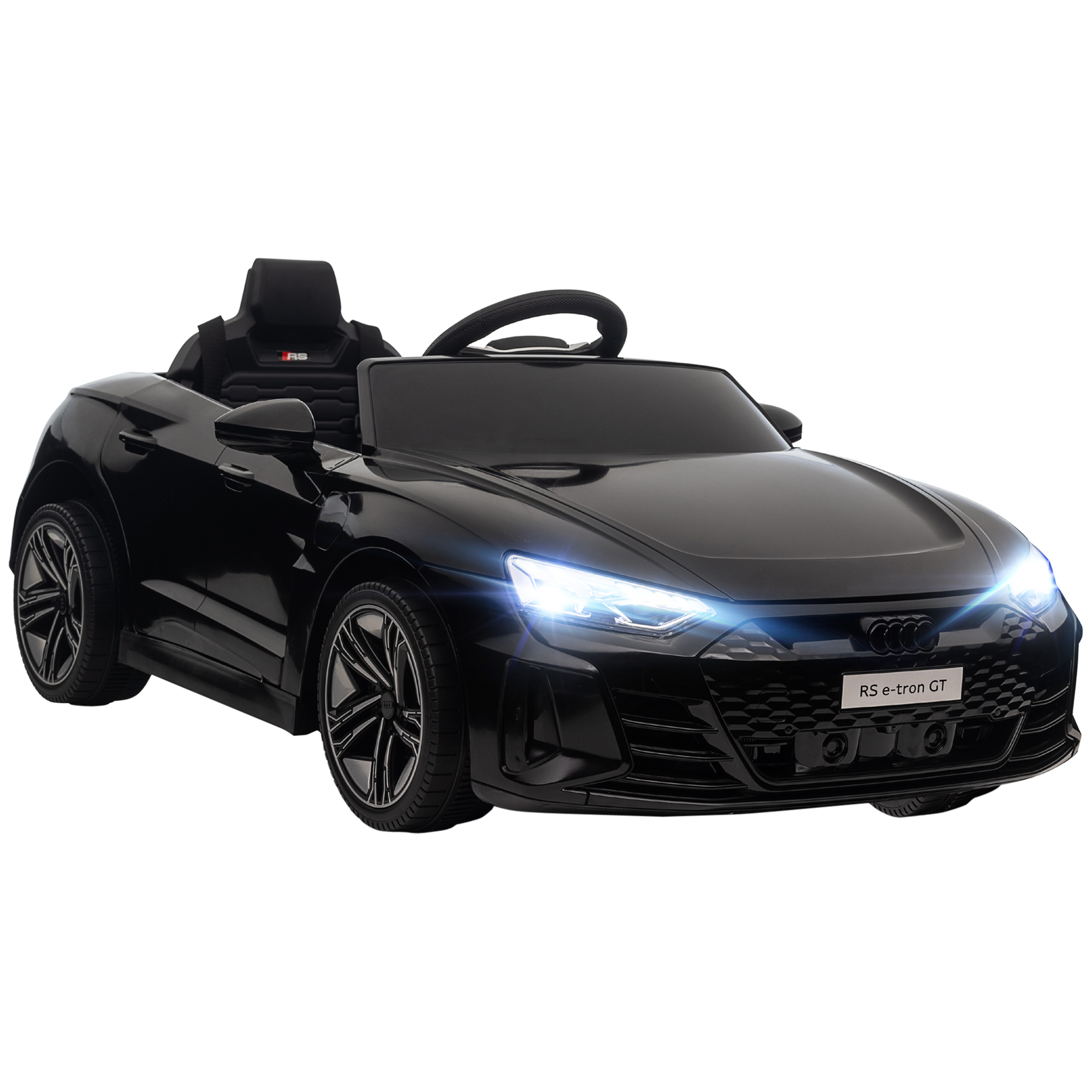 Licensed Audi RS e-tron GT 12V Ride On Car Truck for Kids, Electric Car Ride On Vehicle w/Parent Remote Control, Music, Lights, for Toddlers, Black