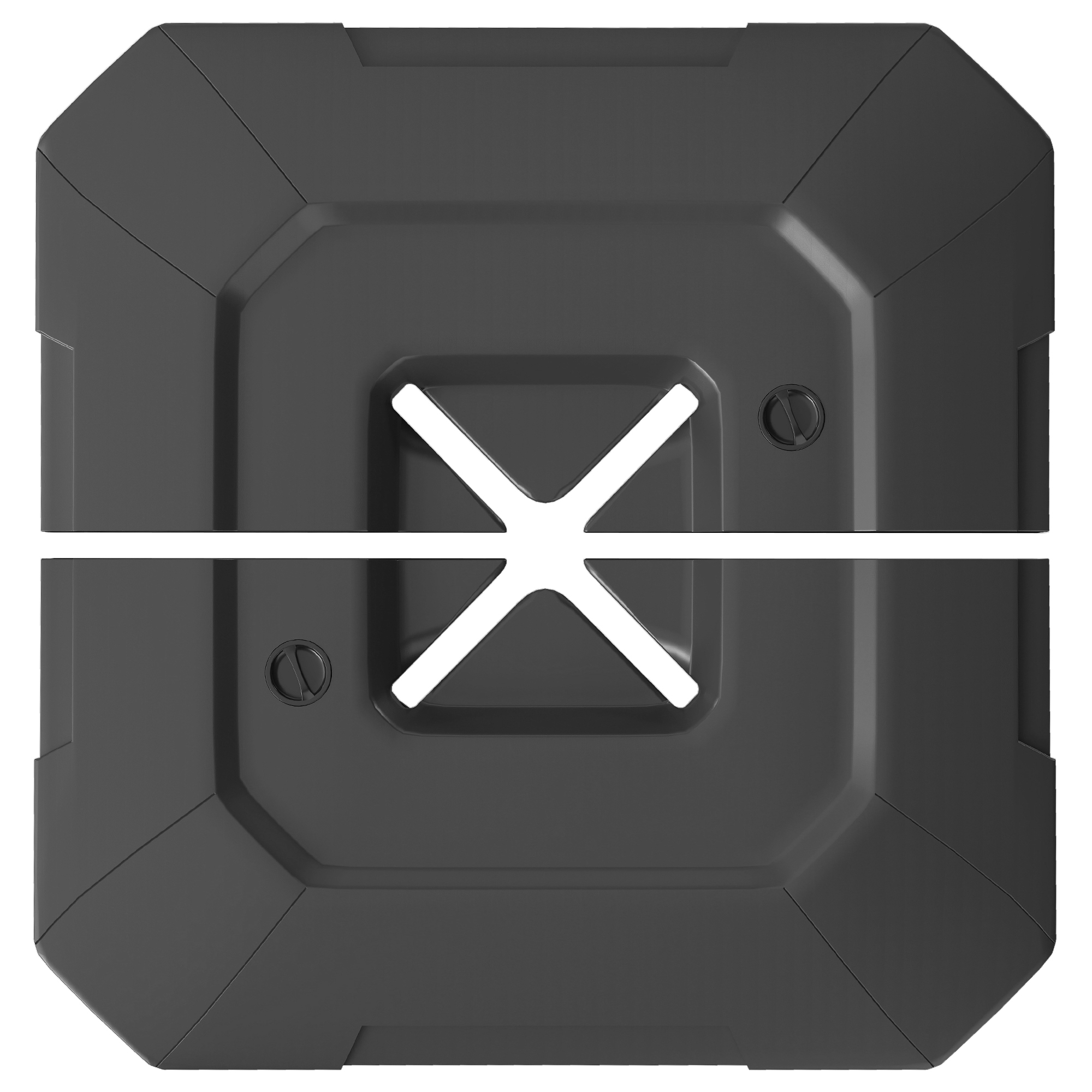 2-Piece Cantilever Umbrella Base Weight Set, 231 lb Water or Sand Fillable Outdoor Offset Umbrella Weights, Black