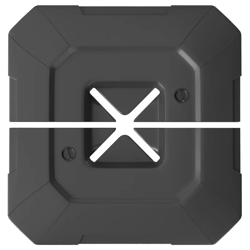 2-Piece Cantilever Umbrella Base Weight Set, 231 lb Water or Sand Fillable Outdoor Offset Umbrella Weights, Black