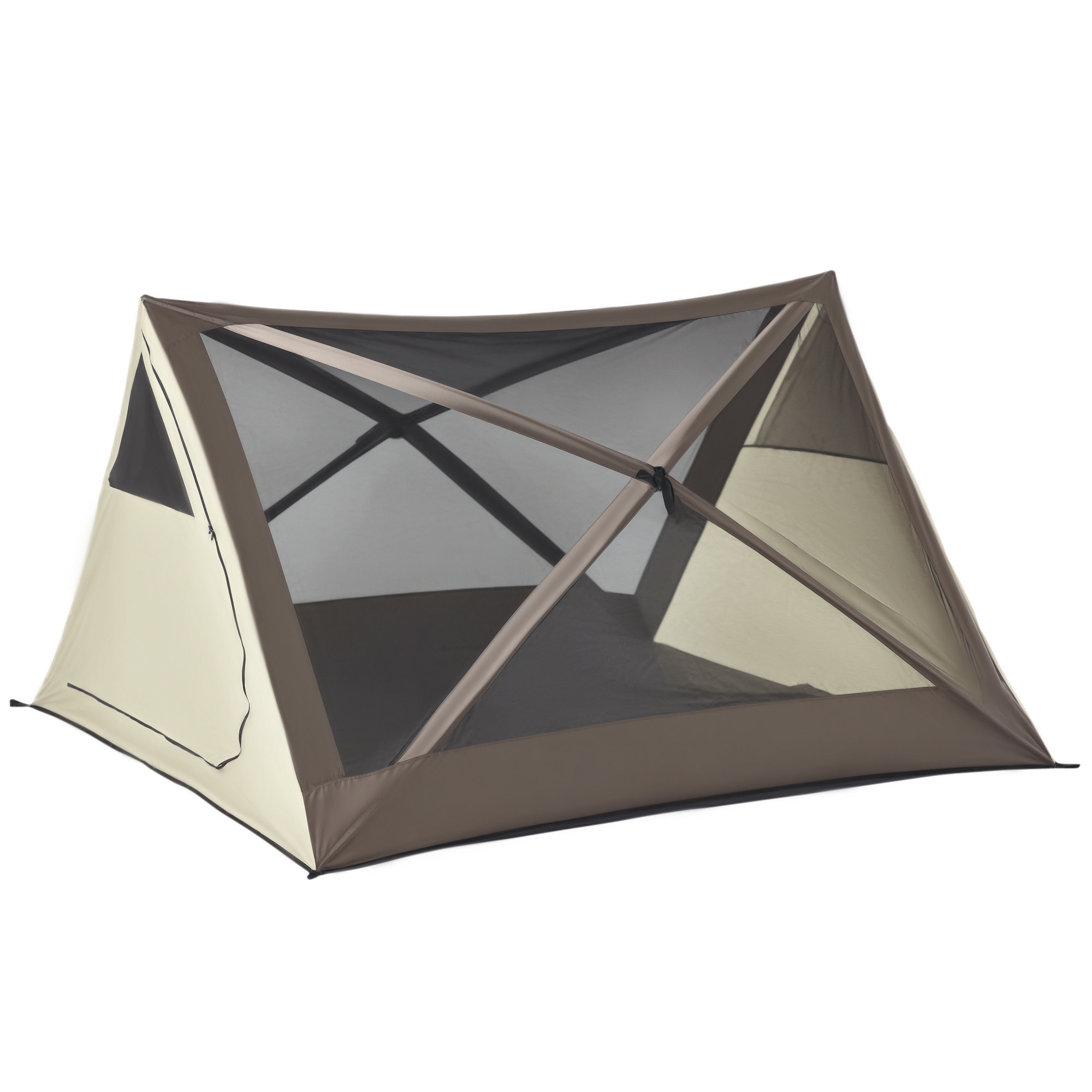  2-3 People Pop Up Camping Tent Waterproof Automatic Instant Tent Portable Cabana Beach Tent with Rainfly, Carry Bag, Windows and Doors, Outdoor Camping Hiking Indoor