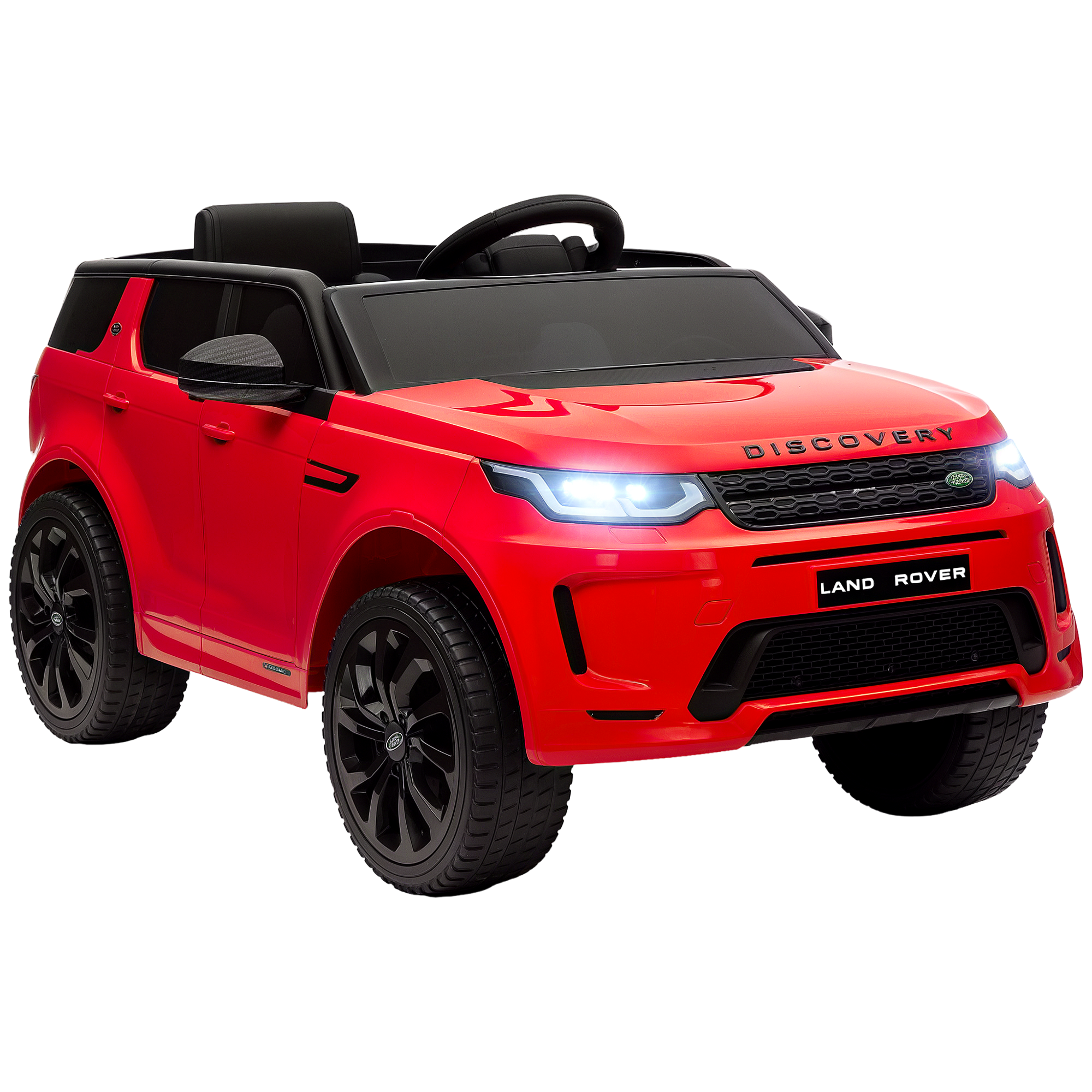 Land Rover Discovery Sport Licensed 12V Kids Ride on Car with Remote Control Soft Start, LED Lights, Red