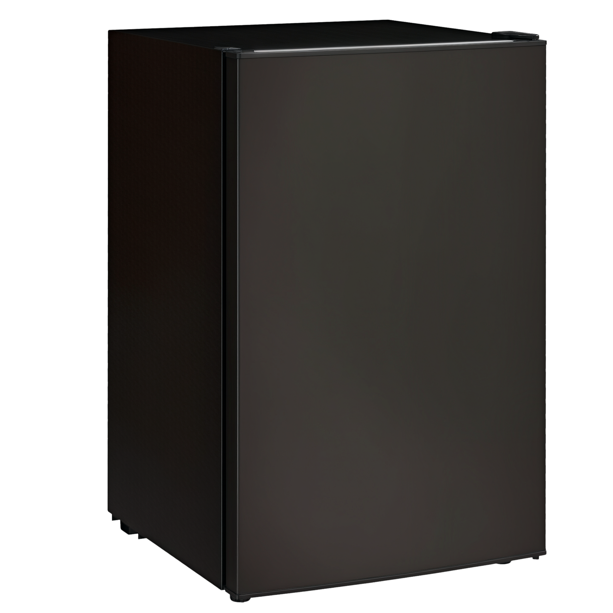 4.5 Cu.Ft Mini Fridge, Single Door Refrigerator with Freezer, Wheels, Adjustable Thermostat, Reversible Door, Black