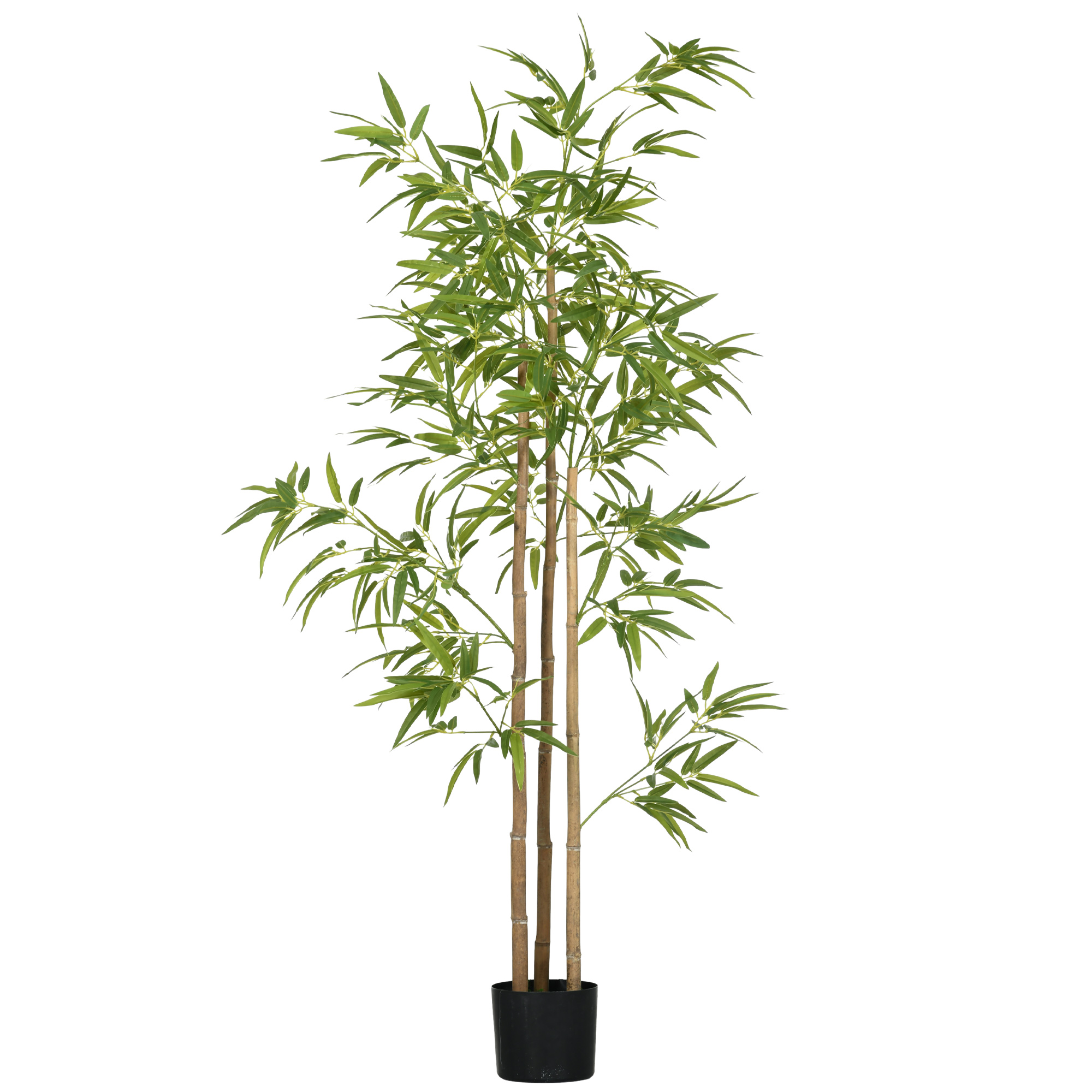 6ft Artificial Tree, Indoor Fake Bamboo with Pot, for Home Office Living Room Decor