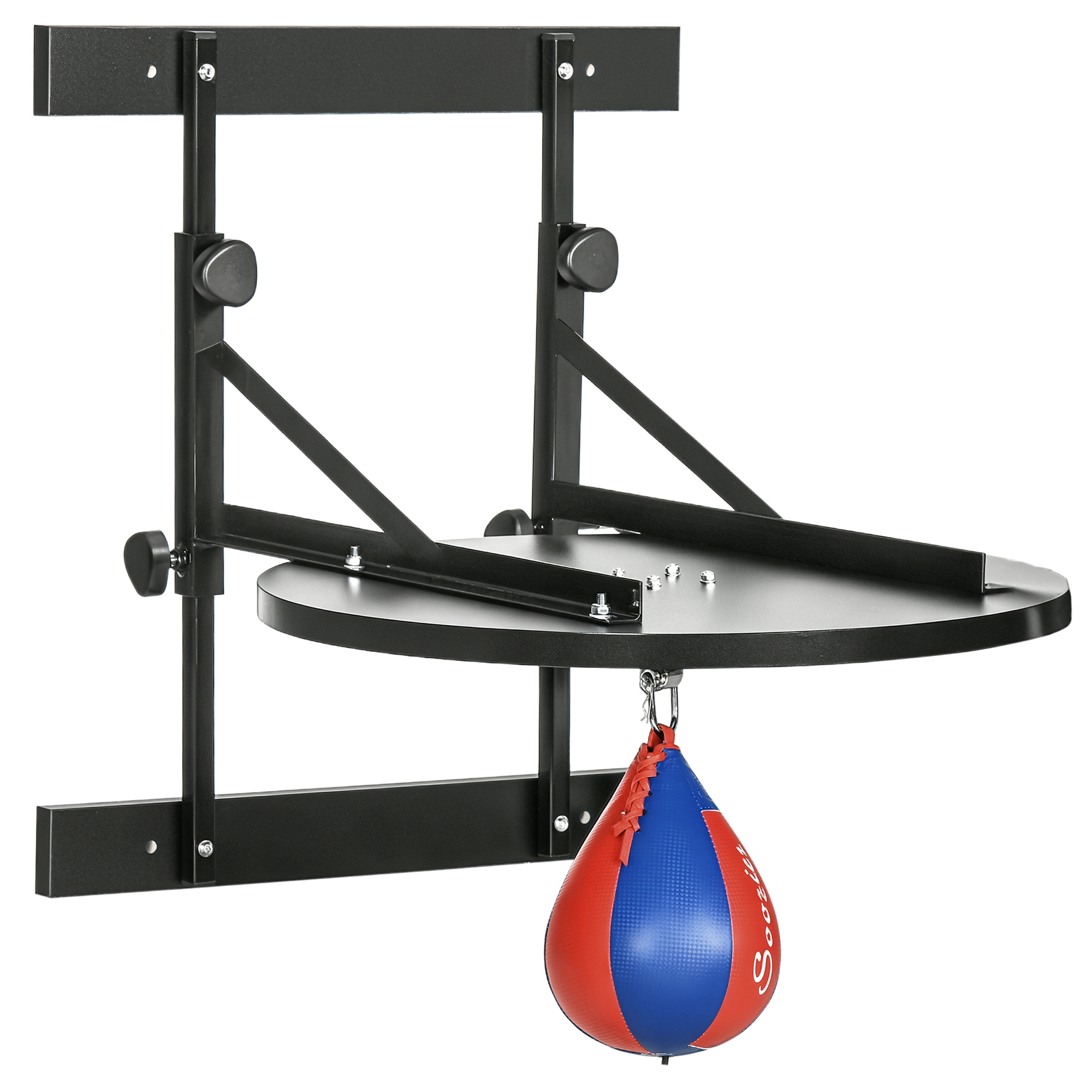 Adjustable Speed Bag Platform, Wall Mounted Speed Bags for Boxing, with 360-Degree Swivel and 10'' Speedbag