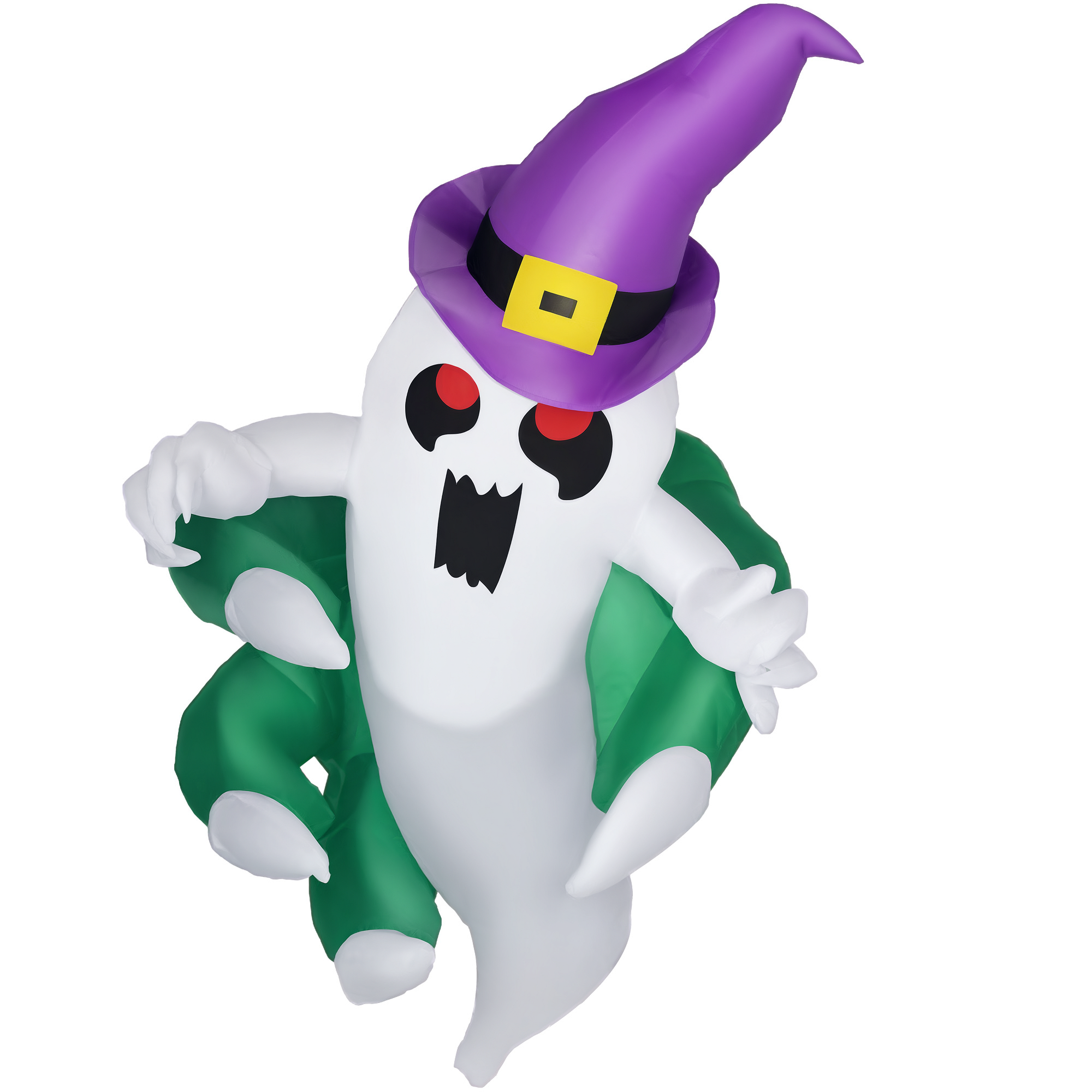 3.9ft Inflatable Halloween Window Sticker Ghost, Blow Up LED  Display for Garden Indoor Outdoor