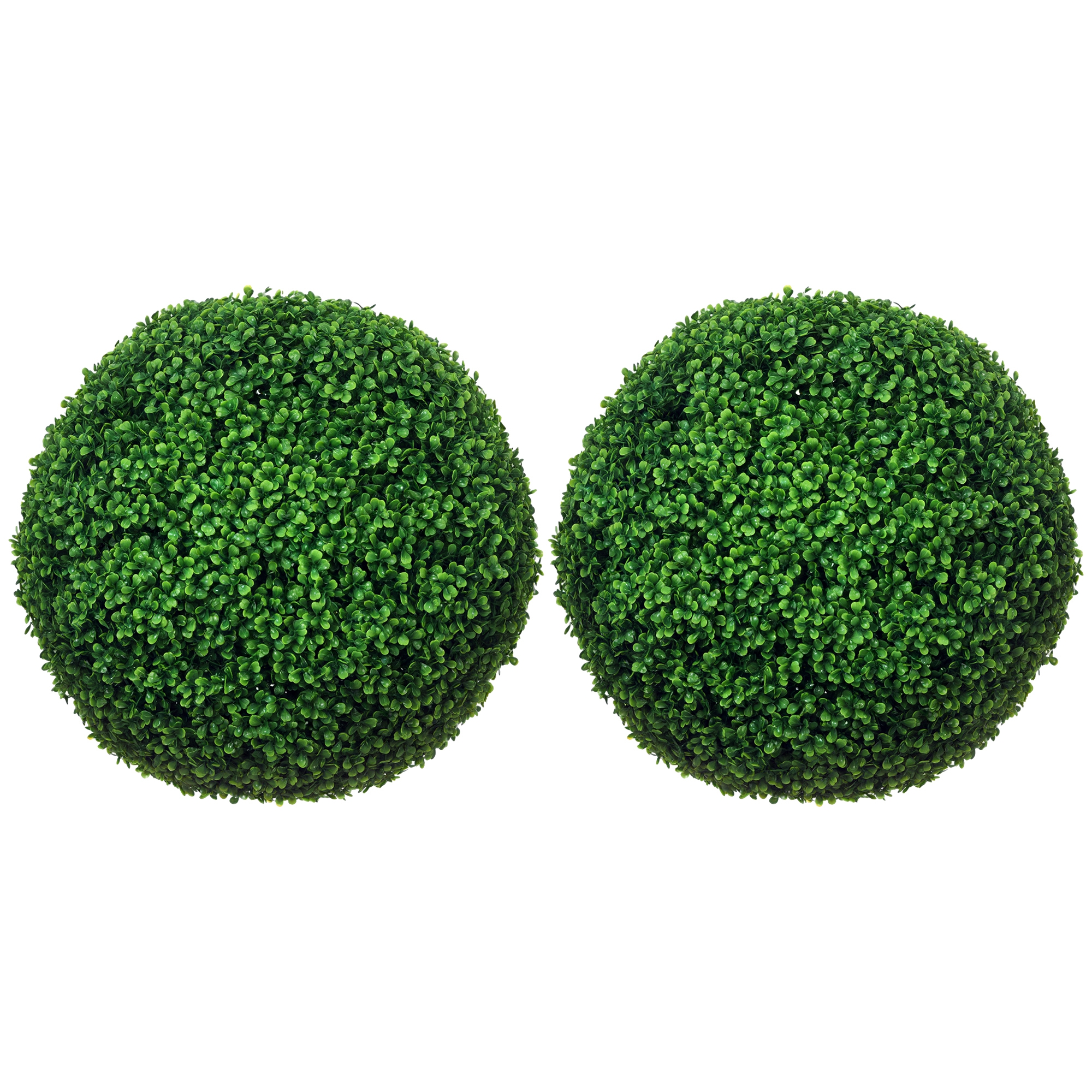 2 Pack Artificial Tree Boxwood Topiary Balls, 19.75 Inch