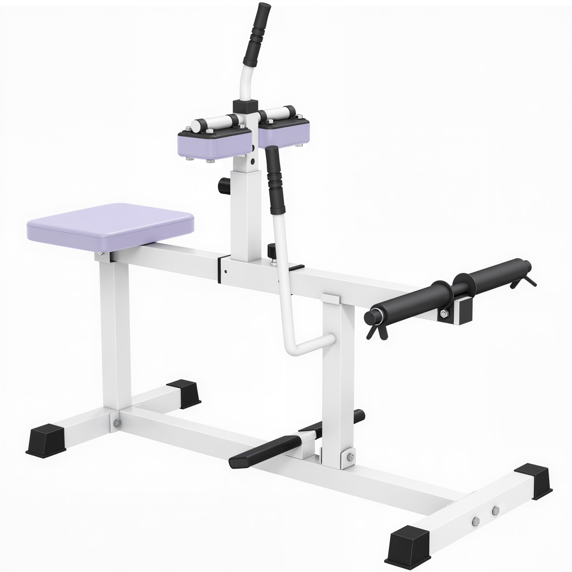 Adjustable Steel Seated Calf Raise Exercise Strength Training Gym Equipment, Purple