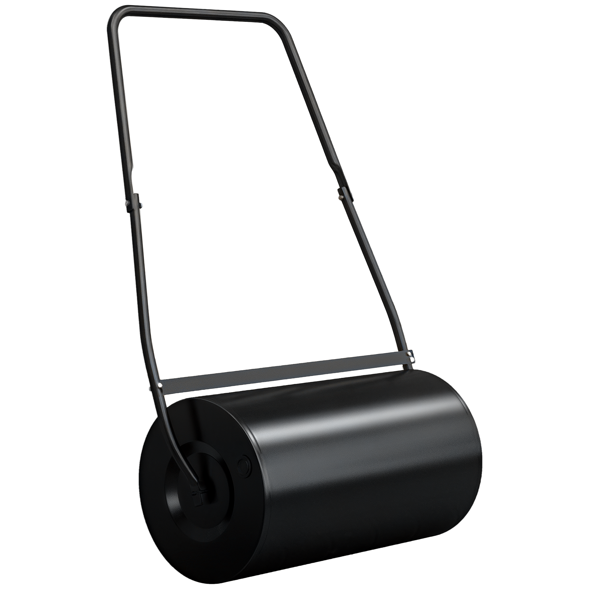 46L Lawn Roller, Push/Tow Behind Sod Roller with U Shaped Handle, Water Filled Yard Roller for Garden, Lawn, Backyard