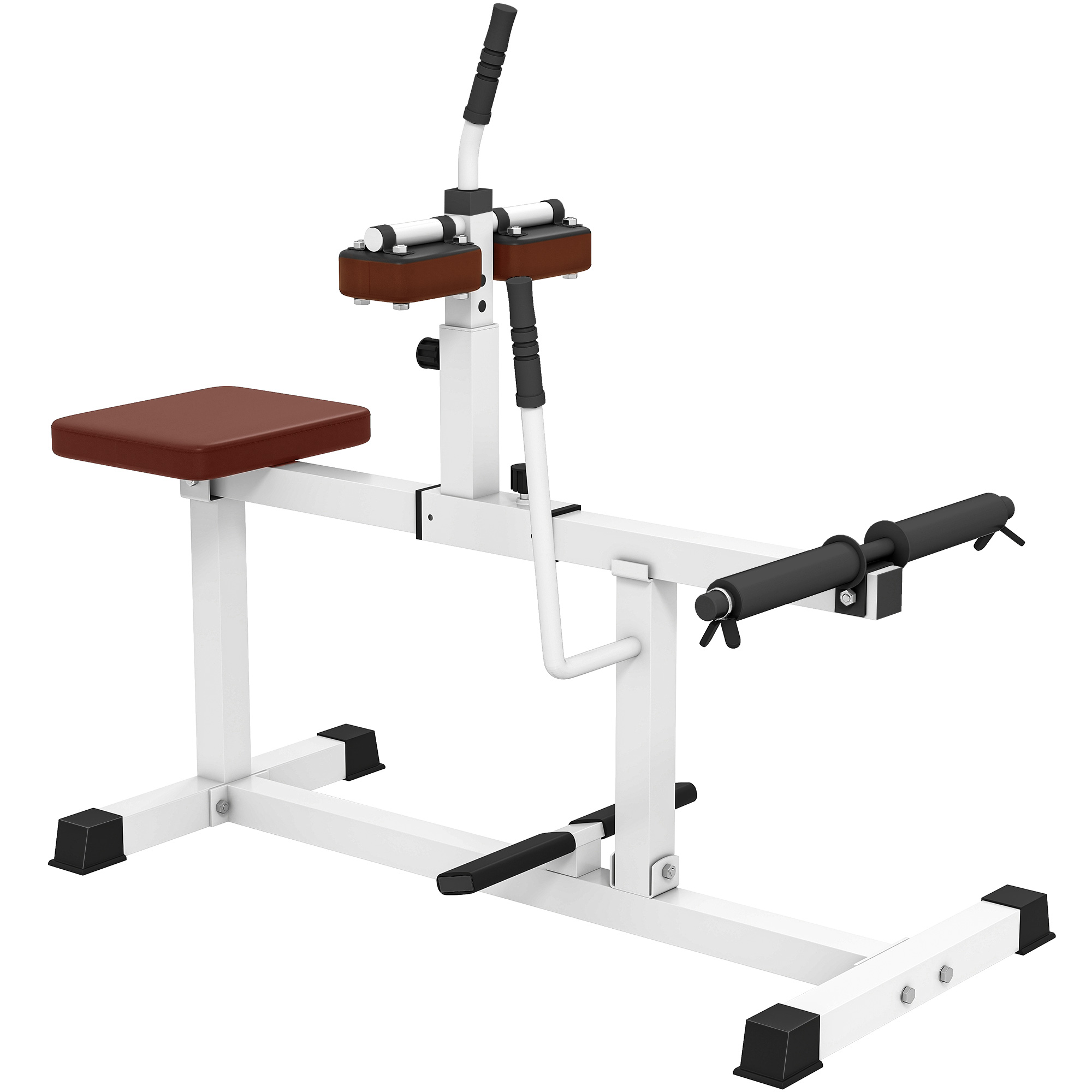 Adjustable Steel Seated Calf Raise Exercise Strength Training Gym Equipment, Brown