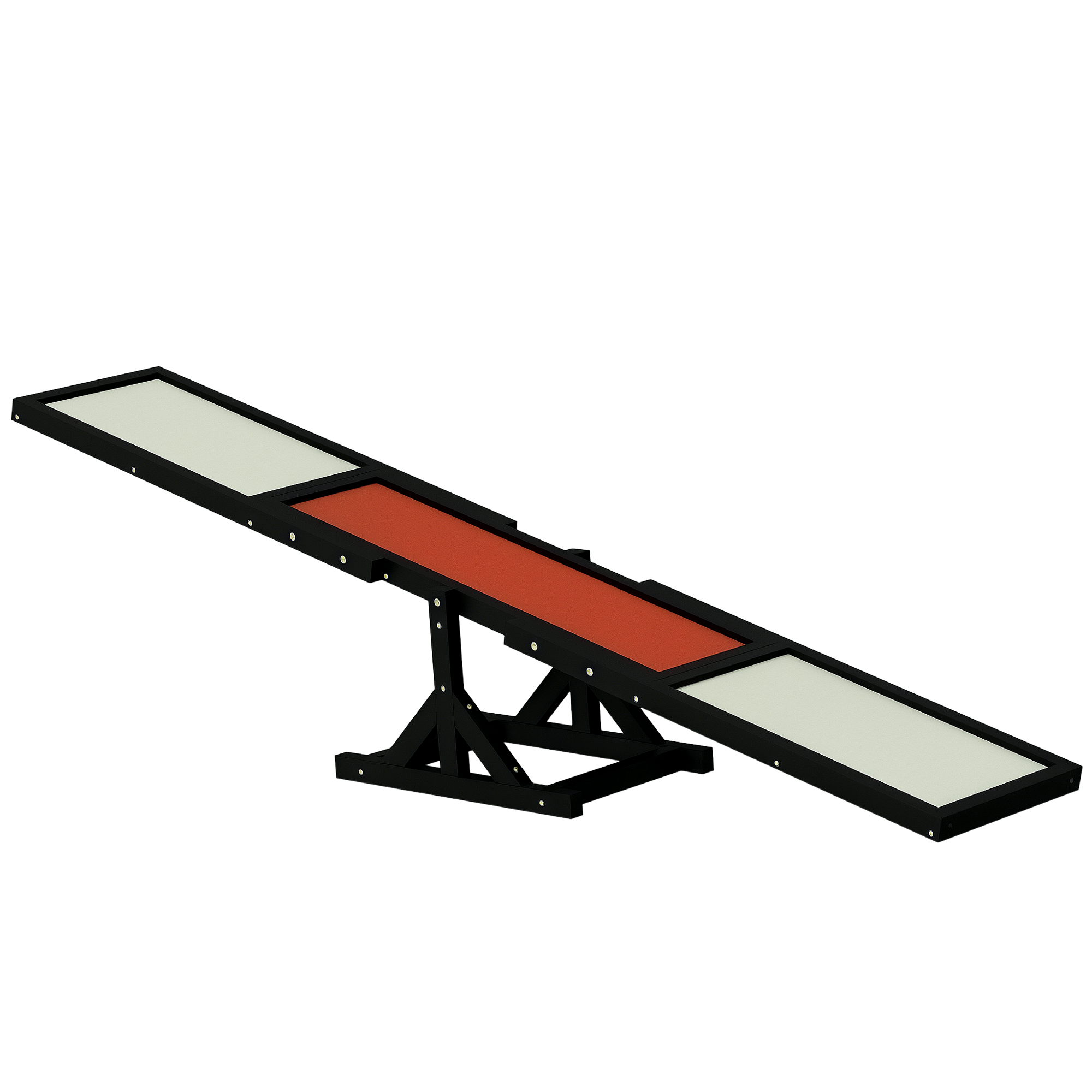 Wooden Dog Agility Seesaw for Training and Exercise, Black