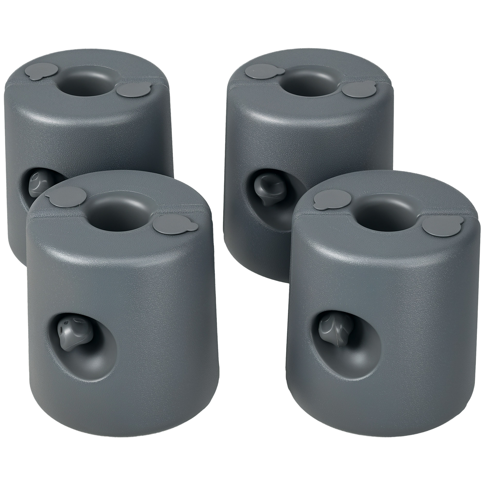 HDPE Tent Weights Set of 4, Canopy Weights, Fill with Water or Sand, 104LBS