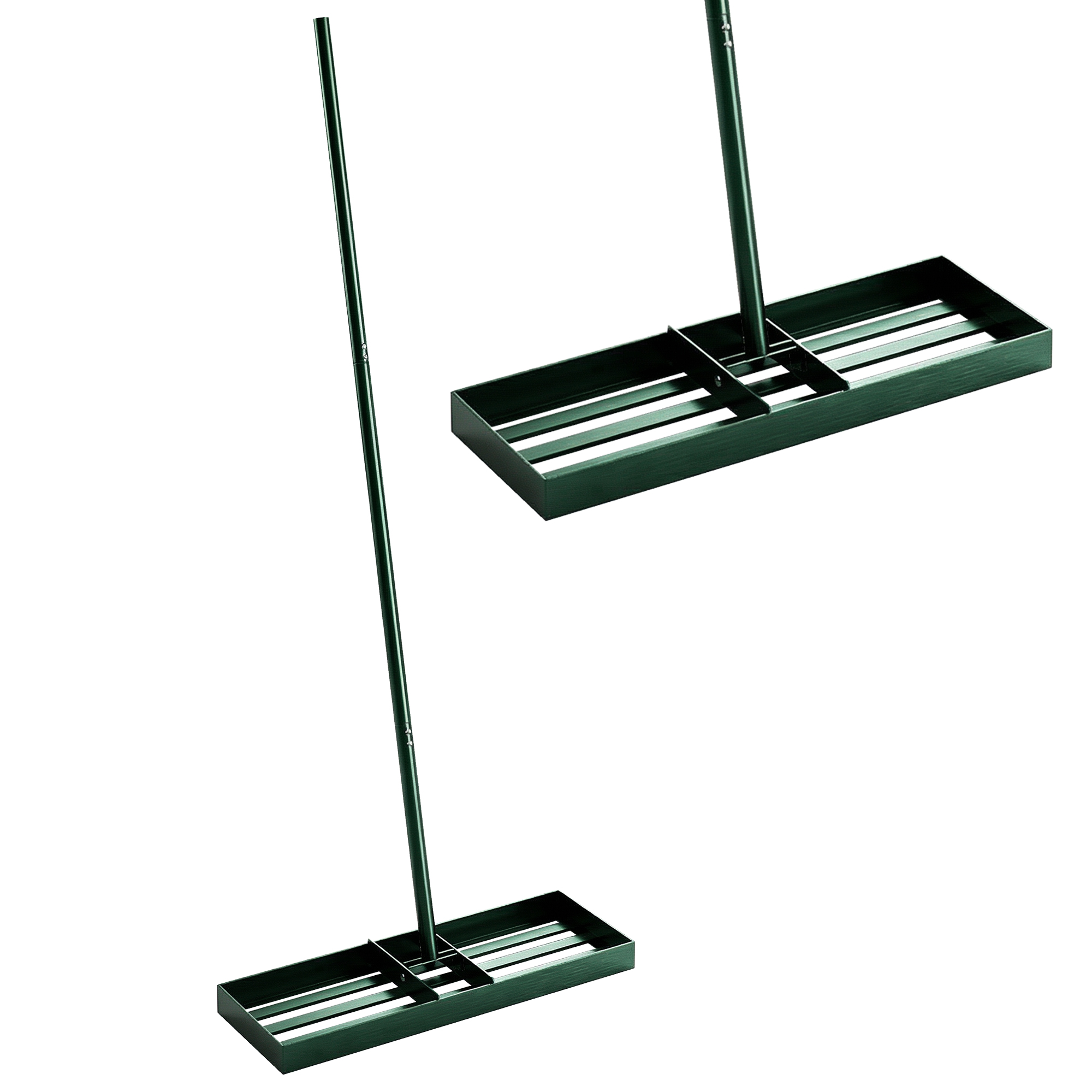 Lawn Leveling Rake, 30" x 10" Heavy Duty Yard Leveling Rake with 66.5" Handle for Backyard, Golf Course