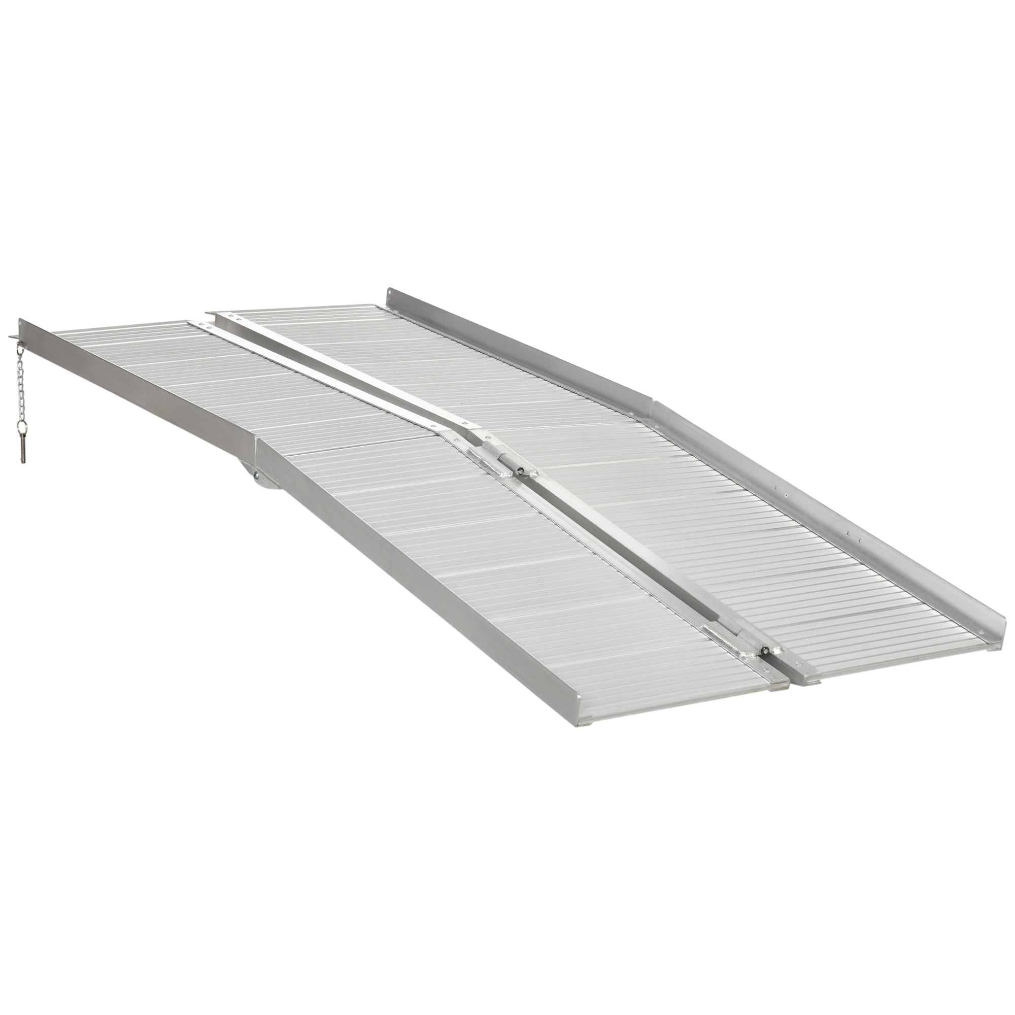 Textured Aluminum Folding Wheelchair Ramp, 6'