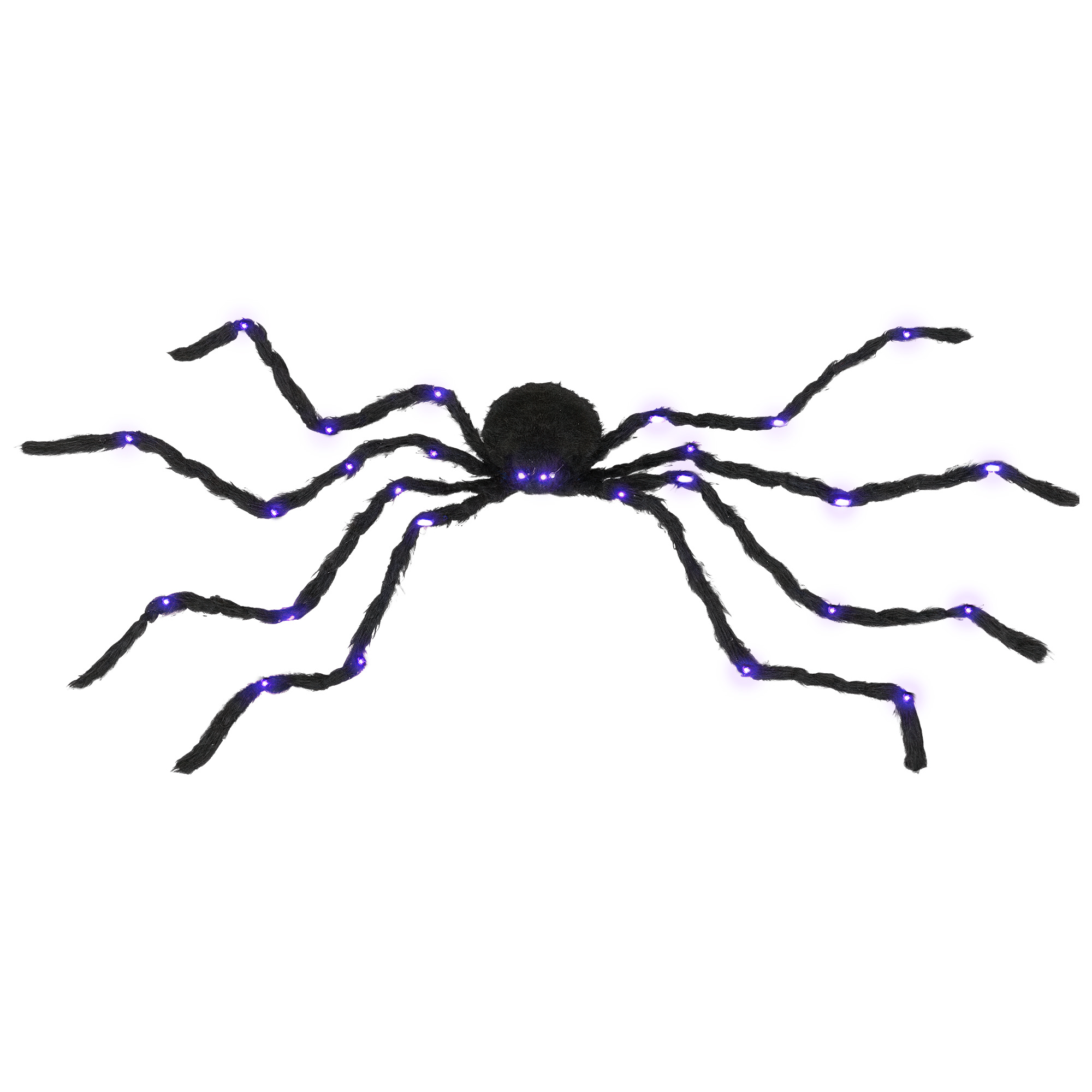 3.25" Halloween Prop Light-up Oversized Spider, Outdoor Halloween Decoration with Light Up Bendable Legs