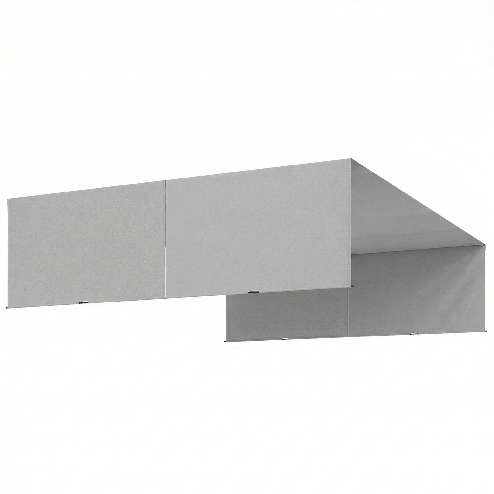 2 Pcs Pergola Replacement Canopy, UV Protection Pergola Shade Cover, Easy to Install, for 10 x 10ft Pergola, Light Gray