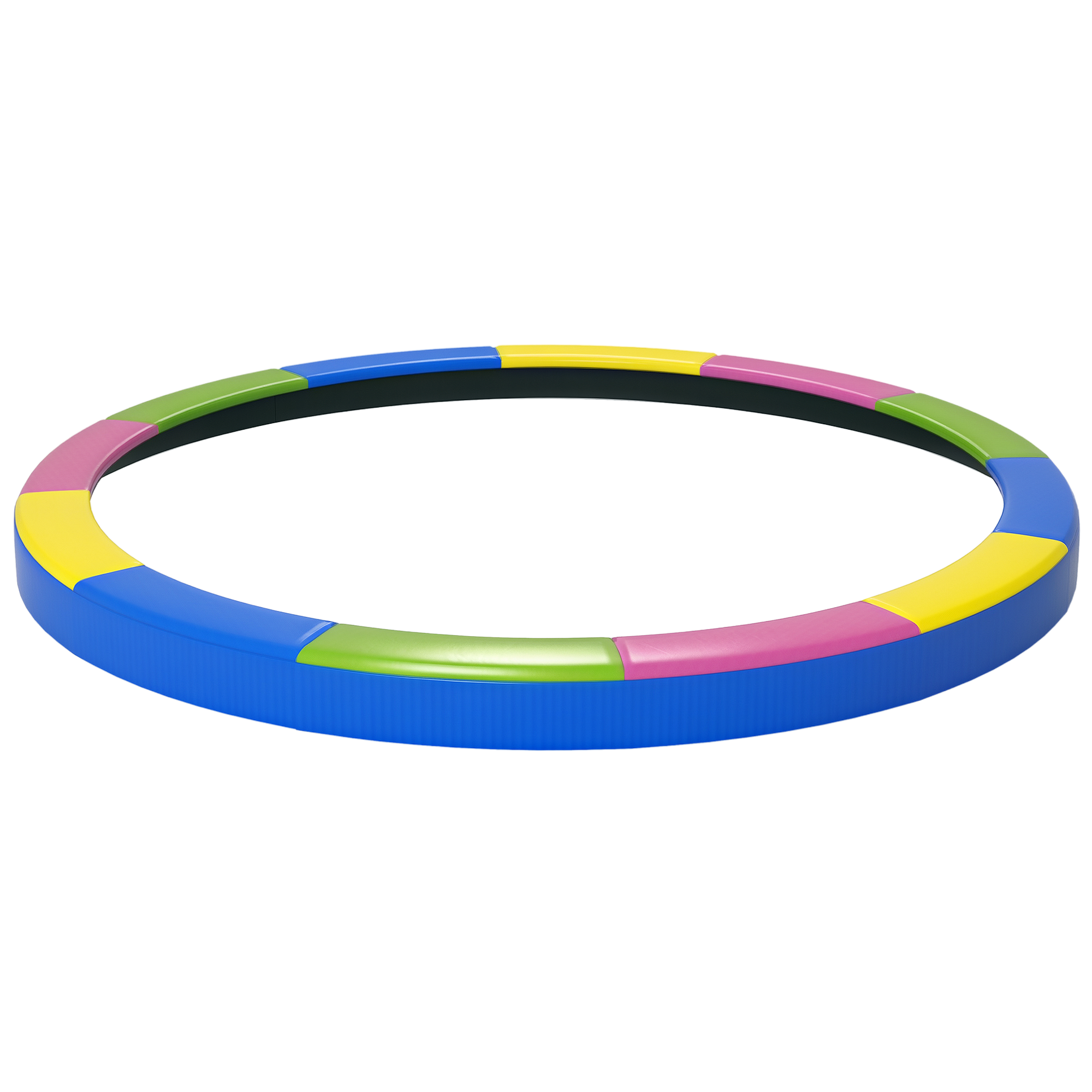 14FT Trampoline Spring Cover, Safety Trampoline Pad Replacement, Waterproof and Tear Resistant, All Weather Trampoline Accessories, No Holes for Pole, Multi Color