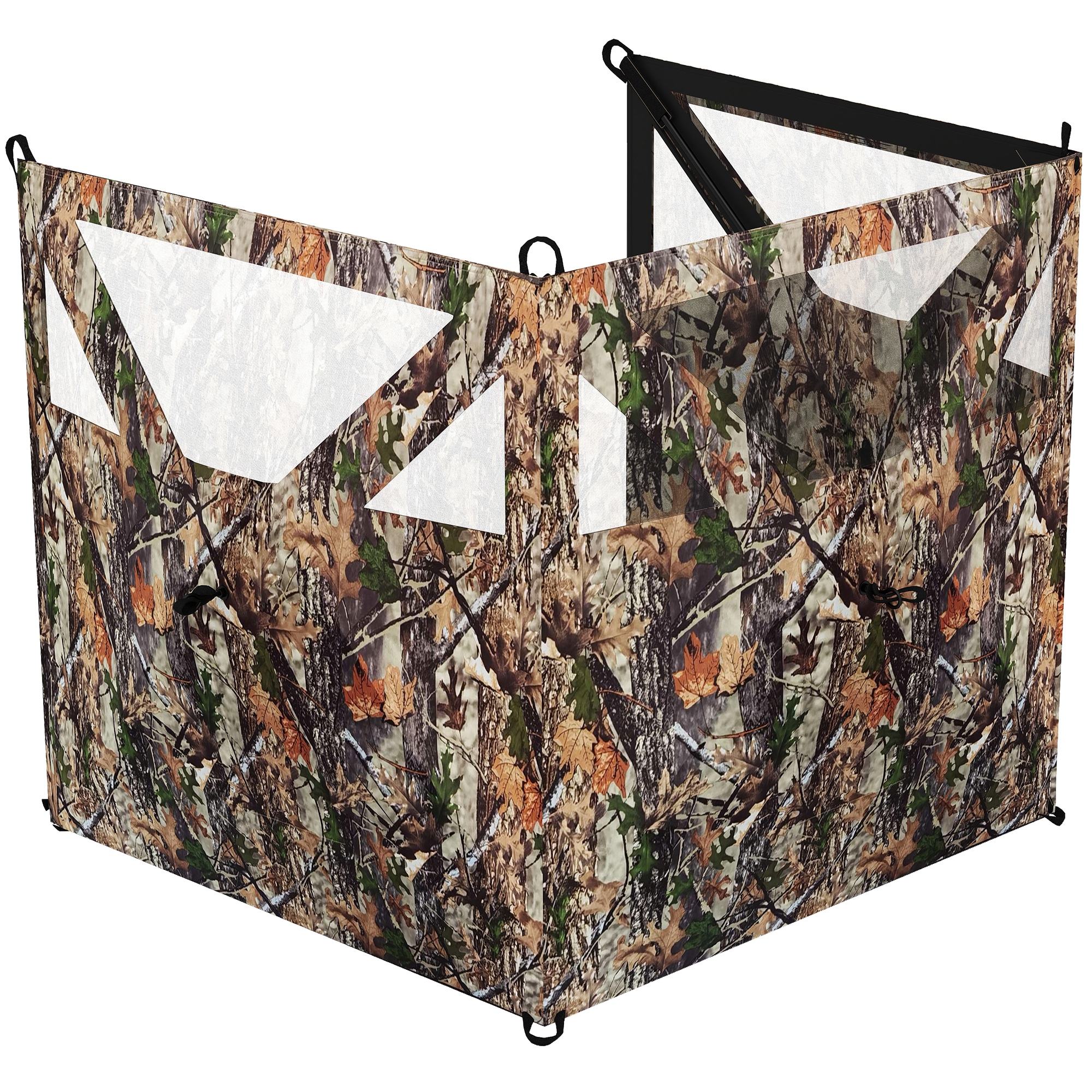 Camping Hunting Blind, 3-Panel Blind See Through for Hunting Camping 176" x 58.3" Camouflage