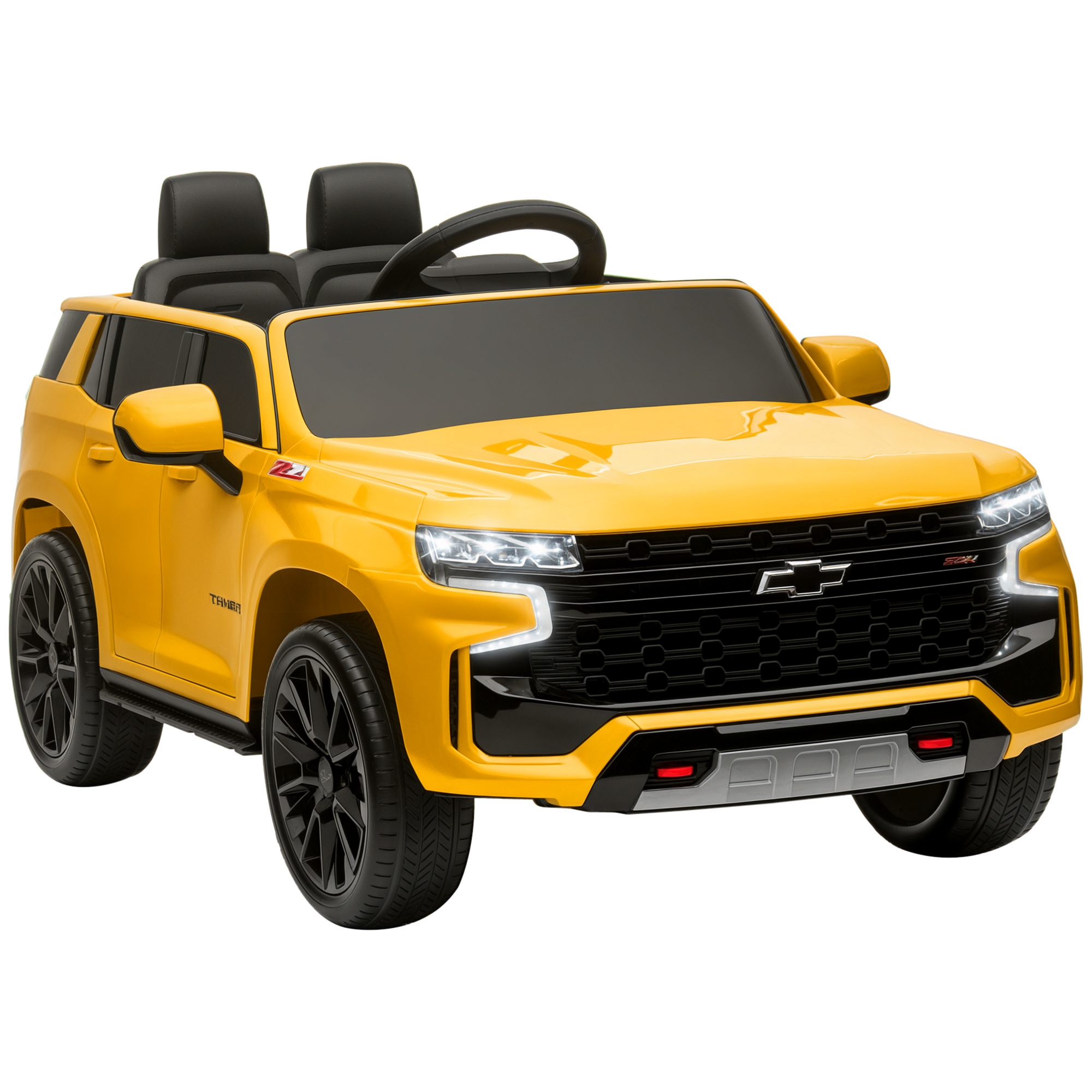  Electric Ride on Car 12V Kids Ride-on Toy, Yellow