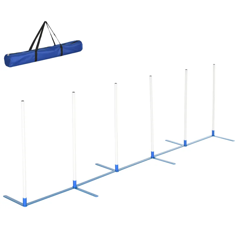 Dog Agility Equipment Dog Weave Pole Set Agility Starter Kit Pet Outdoor Exercise Training Set