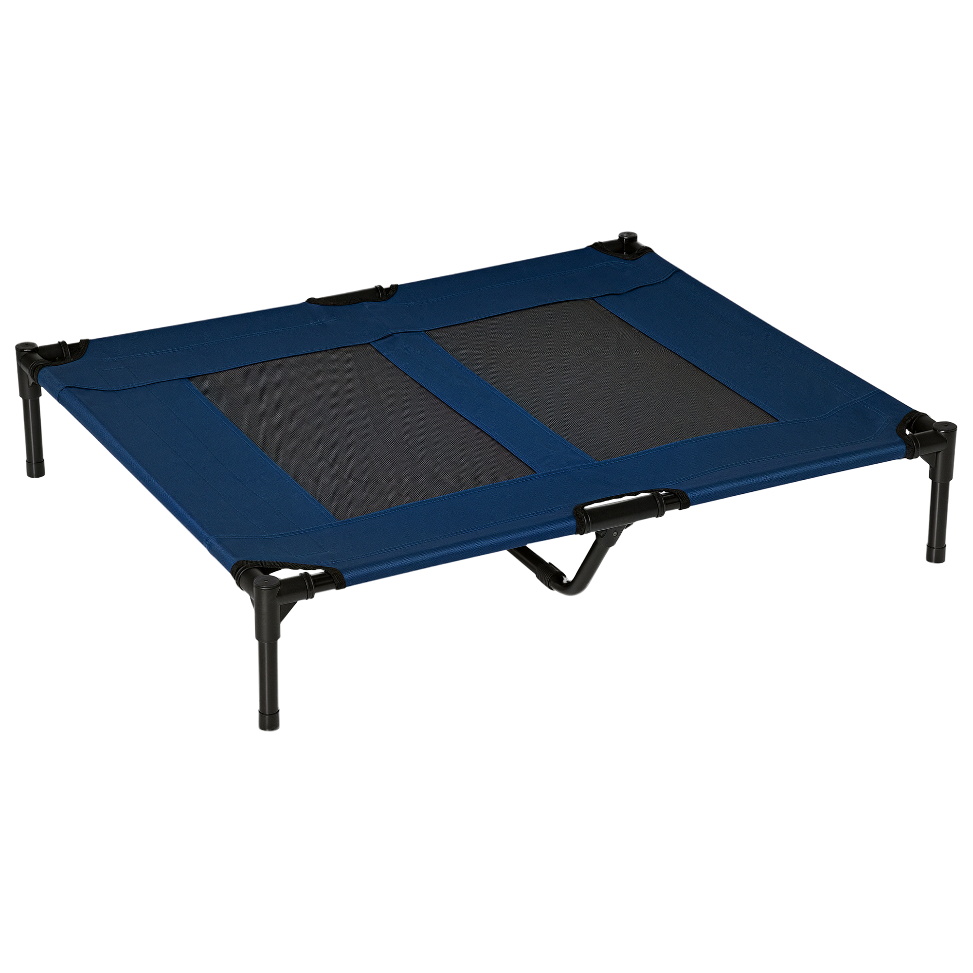 36" x 30" Elevated Cooling Summer Dog Cot Pet Bed with Mesh Ventilation - Blue