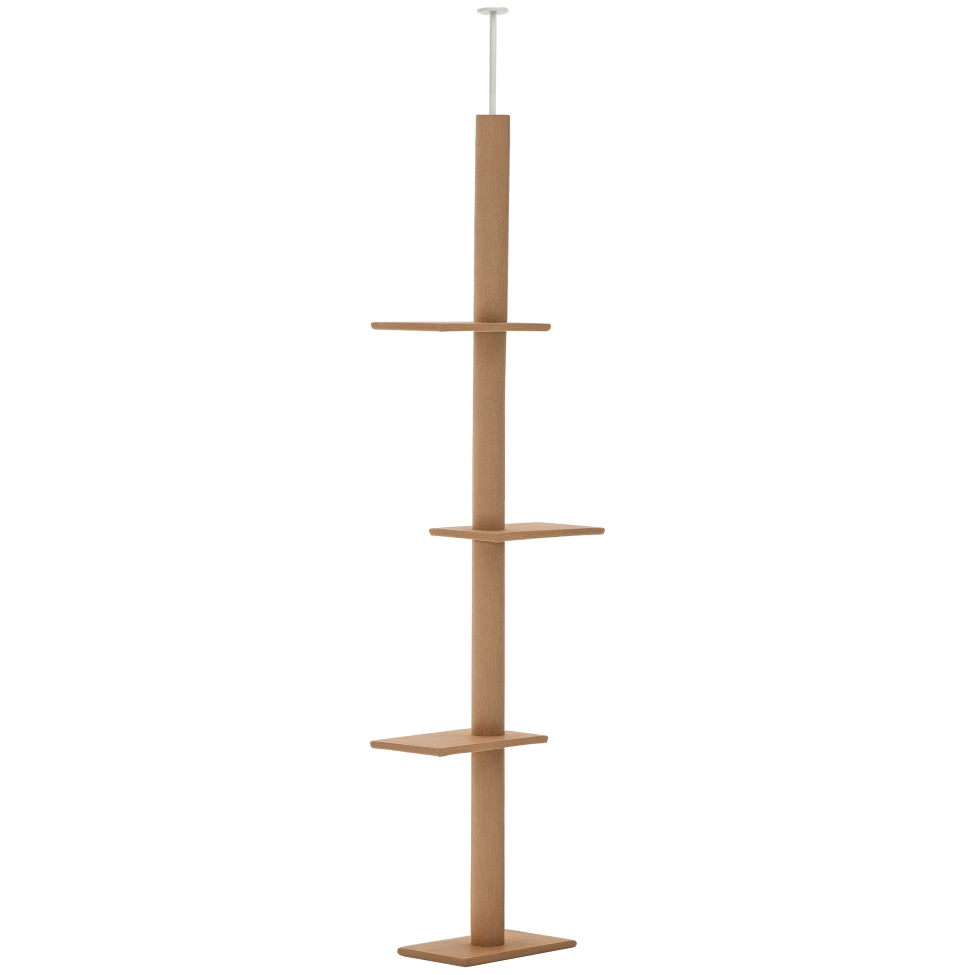 4-level Platform Cat Tree with Sisal-Covered Scratching Posts Natural Cat Tree Activity Center for kittens , Brown