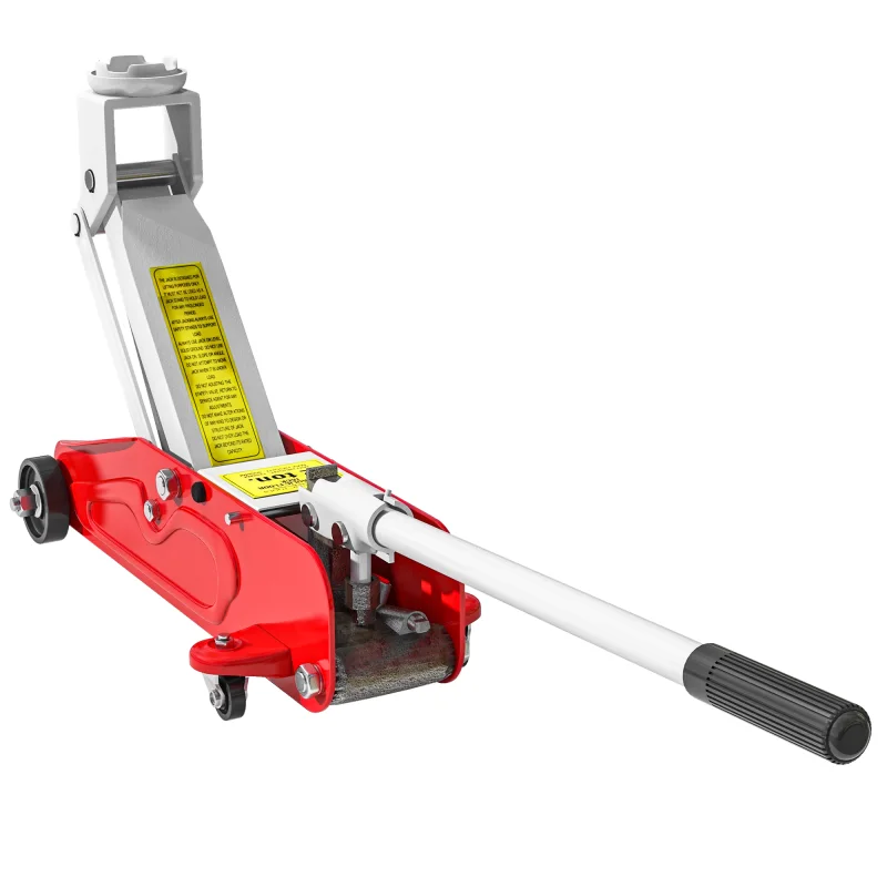 2 Ton Low Profile Hydraulic Floor Jack, Heavy Duty Steel Racing Car Jack, 4.7"-11.8" Lift Range, Red