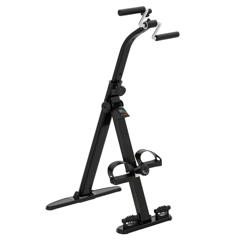 Seated Pedal Exerciser, Foldable Leg Exercise Bike with LCD Monitor for Seniors Elderly, Rehabilitation Recovery Therapy