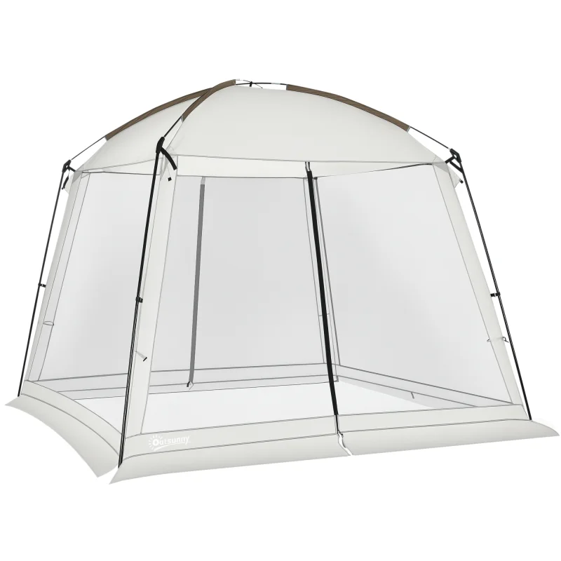 10' x 10' Screen House Room, UV50+ Screen Tent with 2 Doors and Carry Bag, Easy Setup, for Patios Outdoor Camping Activities