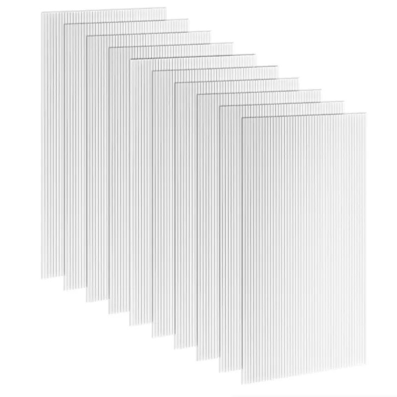 Polycarbonate Greenhouse Panels UV Protected Twin-Wall Polycarbonate Sheet 47.2" x 23.6" 10 Pack Clear