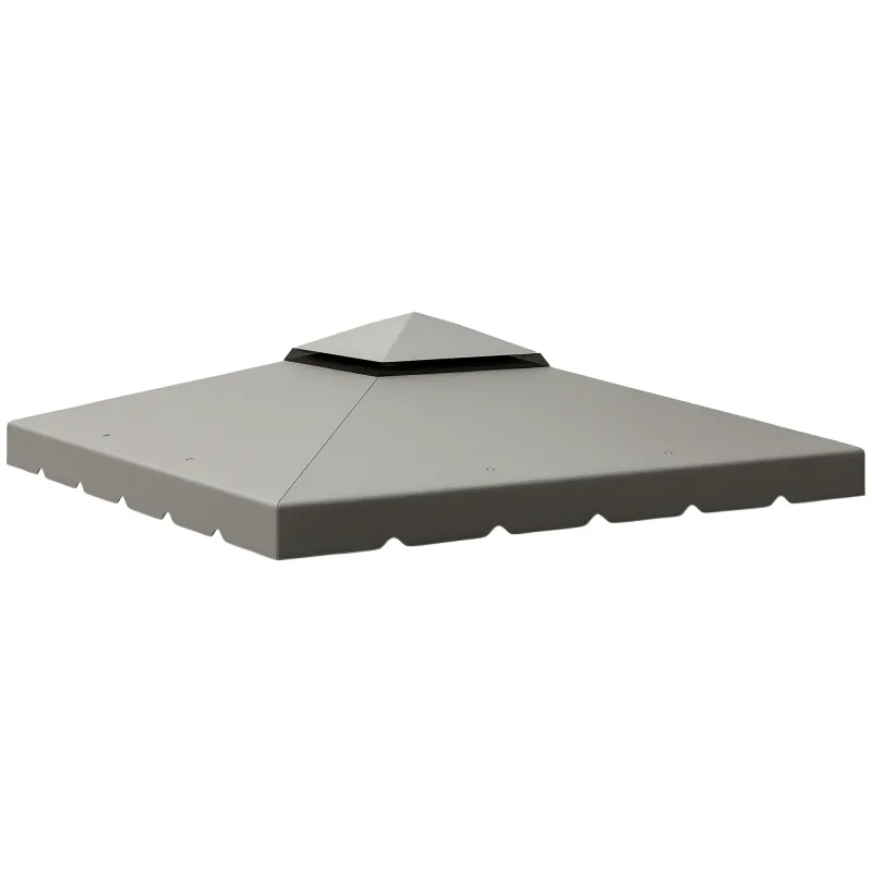 Model 84C-051 or 84C-269 10' x 10' Gazebo Replacement Canopy, Light Gray